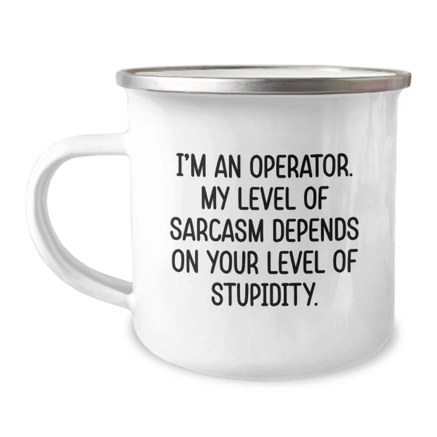 Operator Gifts for Men, Funny Camping Mug - 'I'm An Operator' Sarcasm Level Mug, Christmas Unique Gifts - Image 1