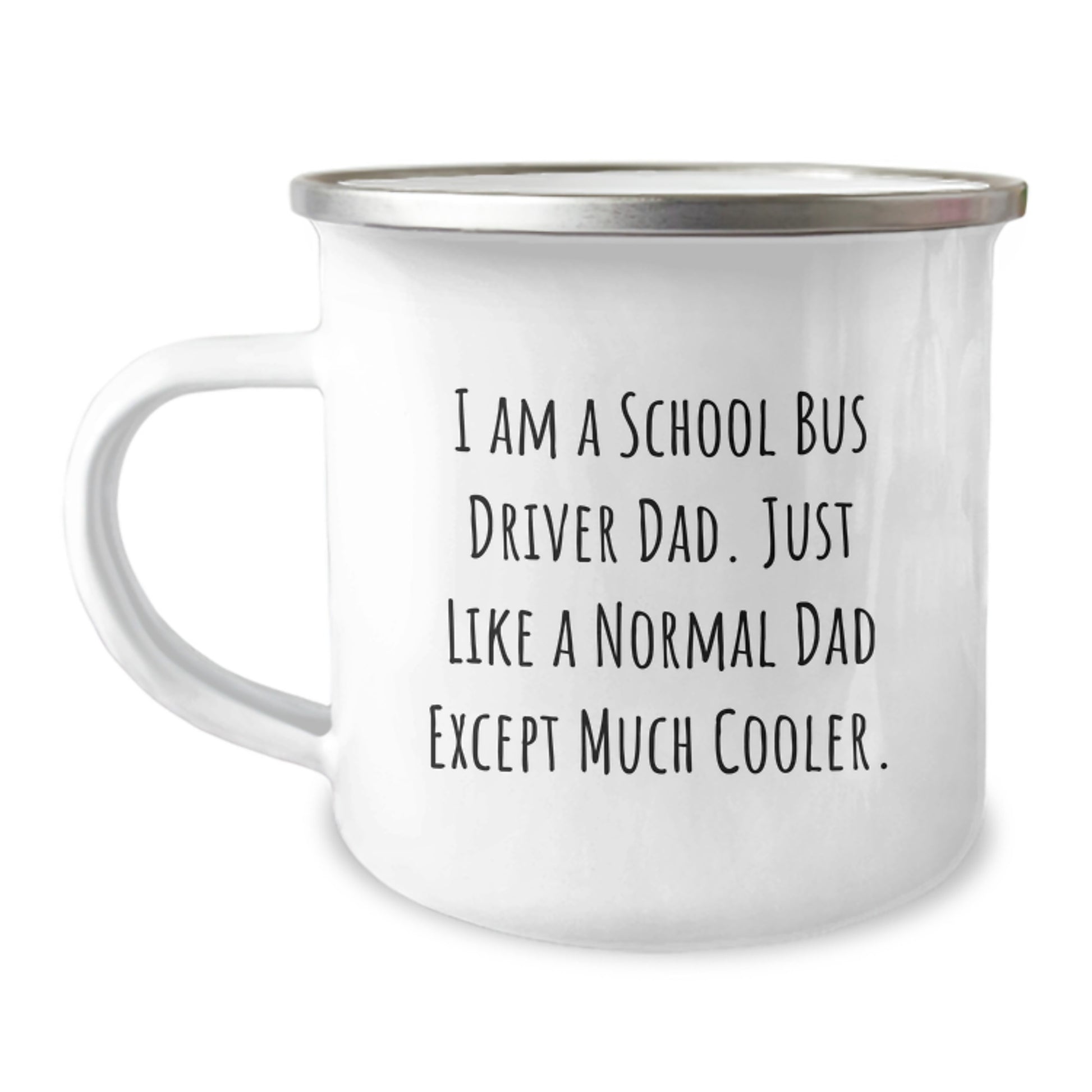 Funny School Bus Driver Dad Gifts for Men, Unique Camping Mug for School Bus Driver Husband, Christmas Unique Gifts from Family to School Bus Driver Dad - Image 1