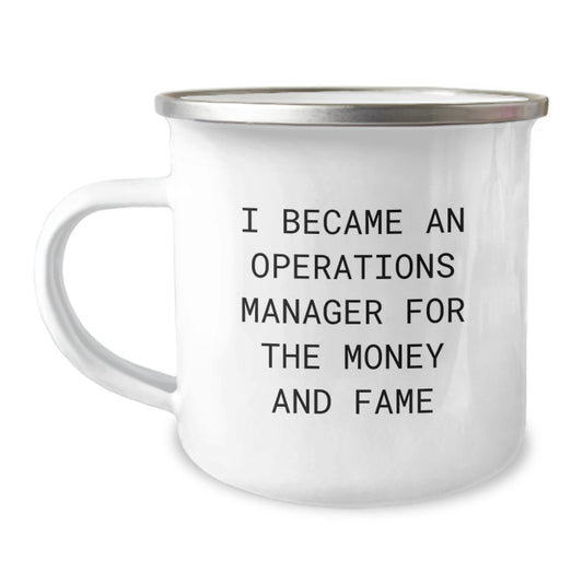 Unique Funny Operations Manager Gifts for Men, Operations Manager Camping Mug, I Became An Operations Manager, Funny Mug for Christmas, Gifts from Family to Operations Manager - Image 1