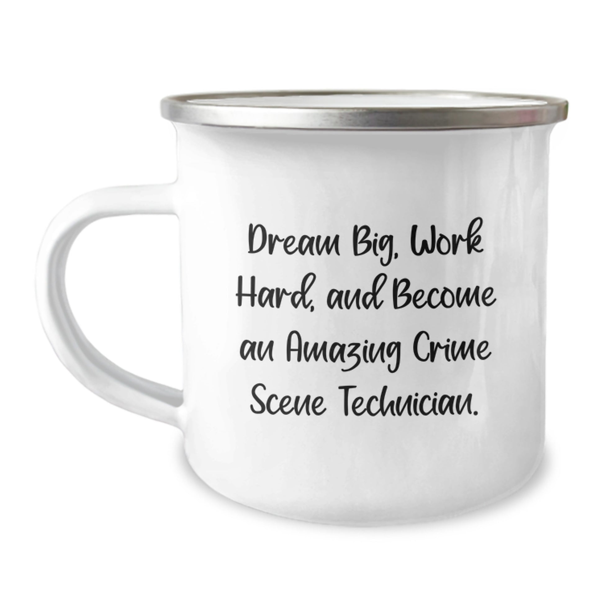 Gifts from Friends for Crime Scene Technician - Funny Camping Mug, 'Dream Big' Inspirational Quote, Christmas Unique Gifts - Image 1