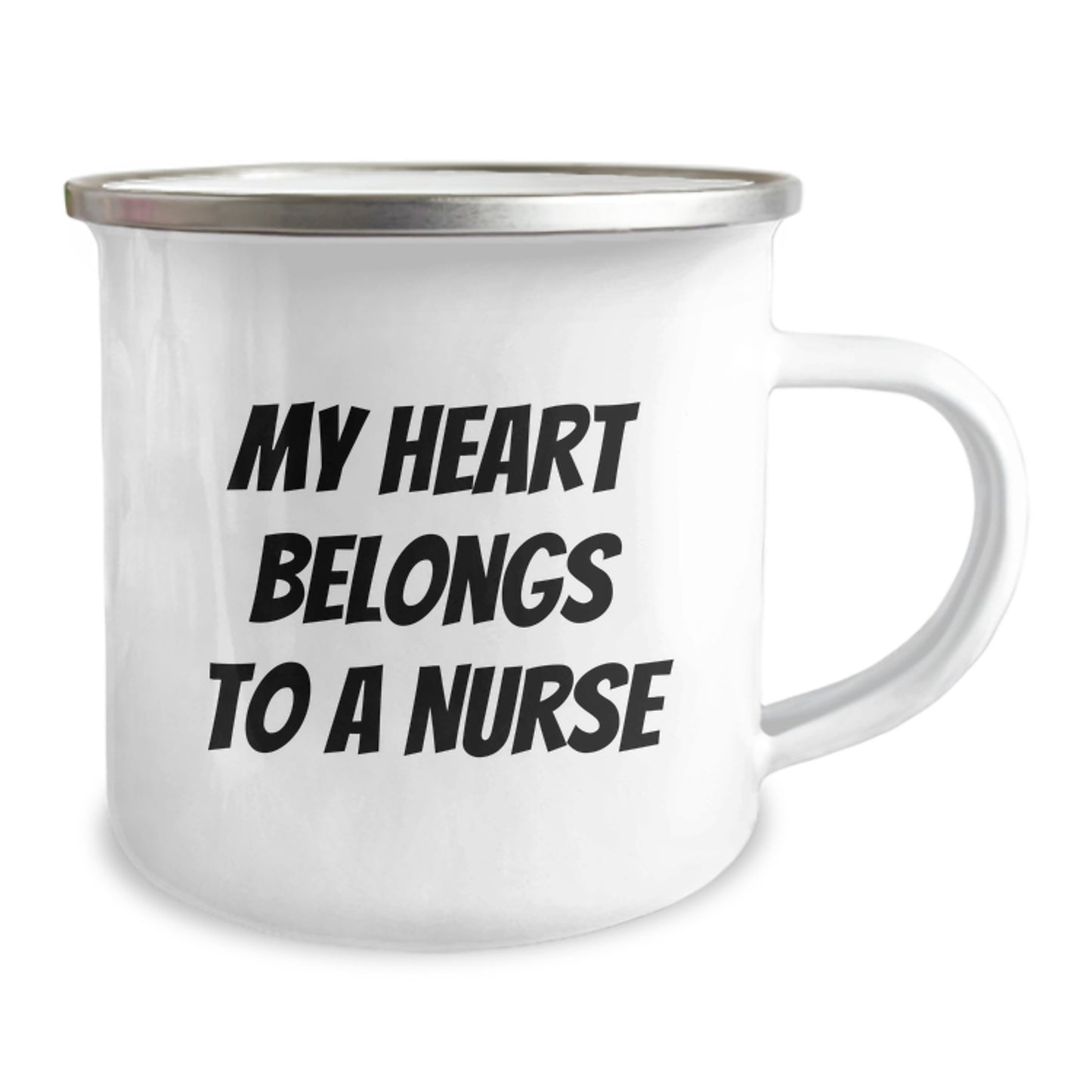 Funny Nurse Gifts for Men from Friends - My Heart Belongs To A Nurse Christmas Unique Gifts for Wife Husband Family - Image 2