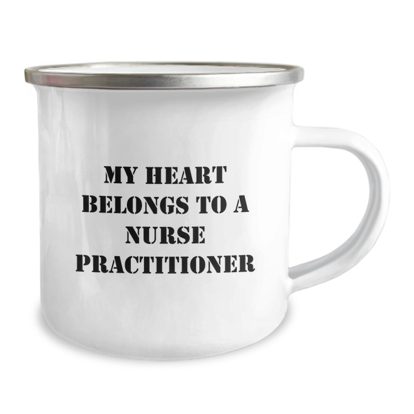 Funny Nurse Practitioner Gifts from Men to Friends - My Heart Belongs To A Nurse Practitioner Christmas Unique Gifts for Her - Image 2
