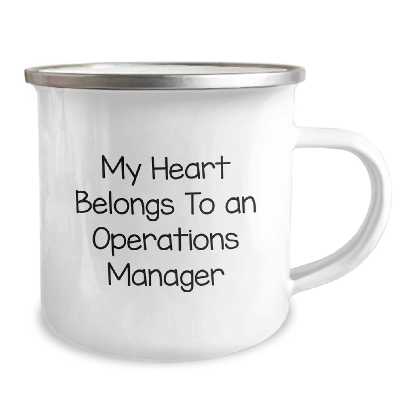 Funny Operations Manager Gifts for Him Her - 'My Heart Belongs To An Operations Manager' Christmas Unique Mugs for Friends Family Coworkers - Image 2
