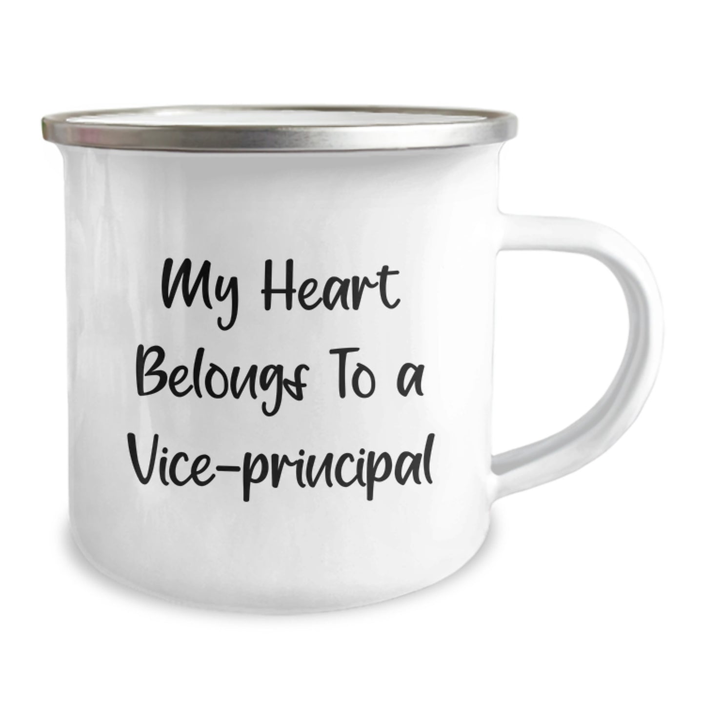 Funny Vice-principal Gifts from Men to Vice-principal - My Heart Belongs To A Vice-principal Christmas Unique Mugs for Vice-principal Enthusiasts - Image 2