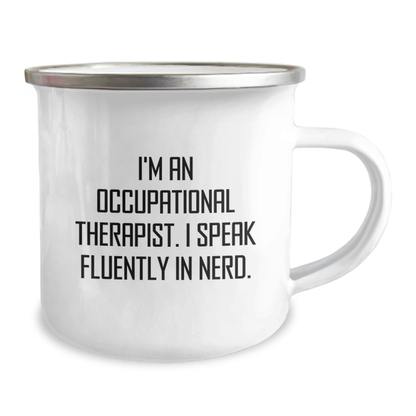 Gifts from Friends and Family for Occupational Therapist Christmas Unique Mug - Funny Quote 'I Speak Fluently In genius' - Camping Mug for Occupational Therapist Men and Women - Image 2