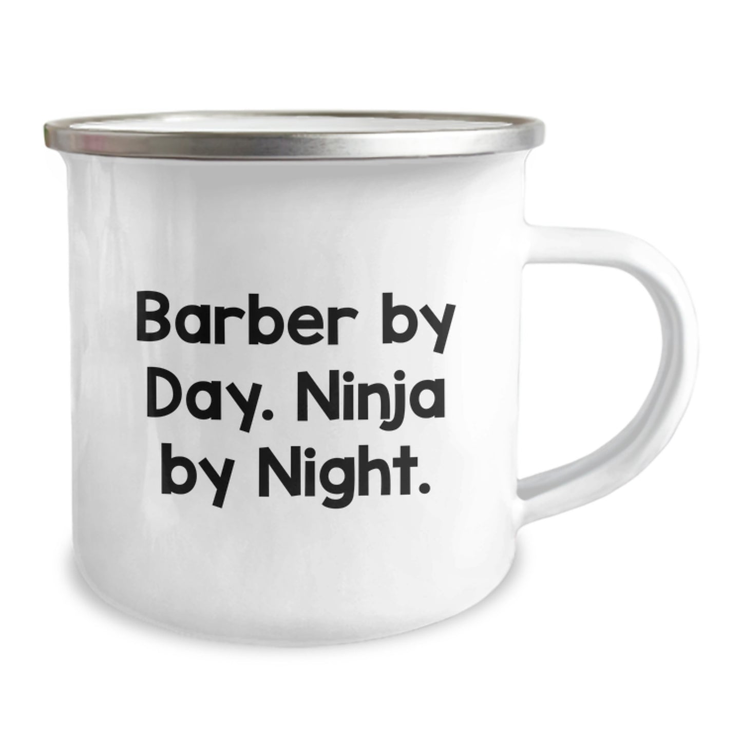 Funny Barber Gifts from Men, Unique Camping Mug for Barber By Day. Ninja By Night., Christmas Unique Gifts - Image 2