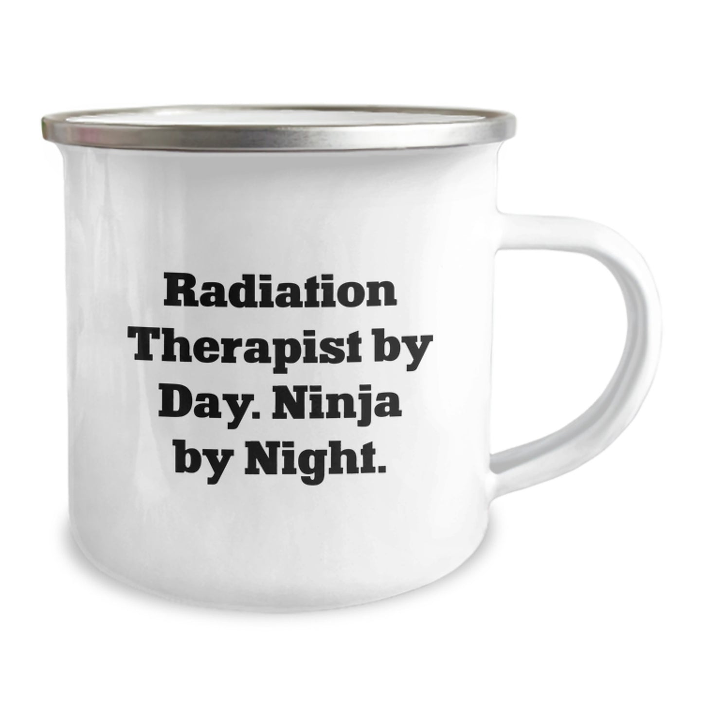 Funny Radiation Therapist Gifts For Men - Radiation Therapist By Day Ninja By Night Camping Mug, Unique Christmas Unique Gifts from Friends - Image 2
