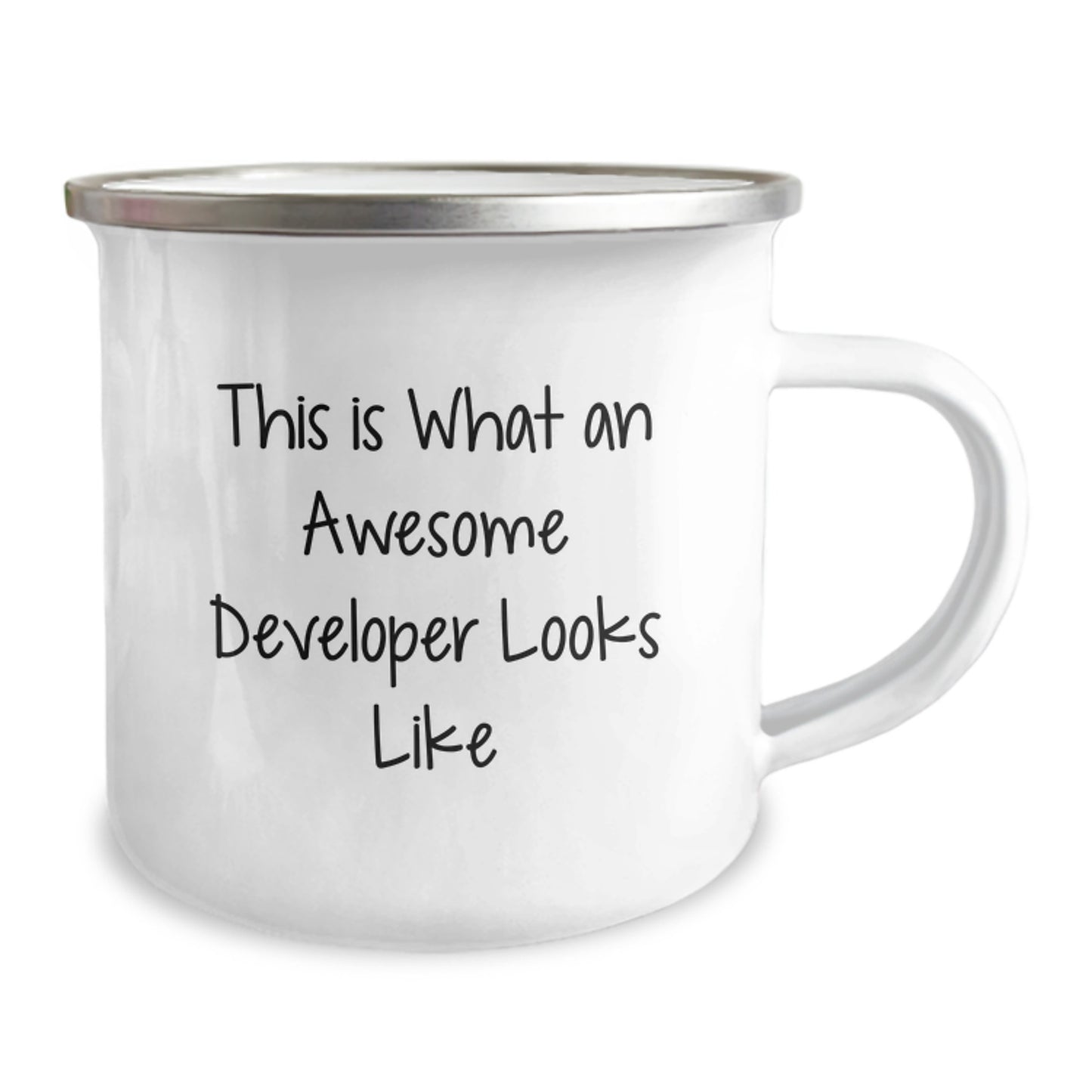 Funny Developer Gifts from Friends, Christmas Unique Gifts for Men Developer, Camping Mug This Is What An Awesome Developer Looks Like - Image 2