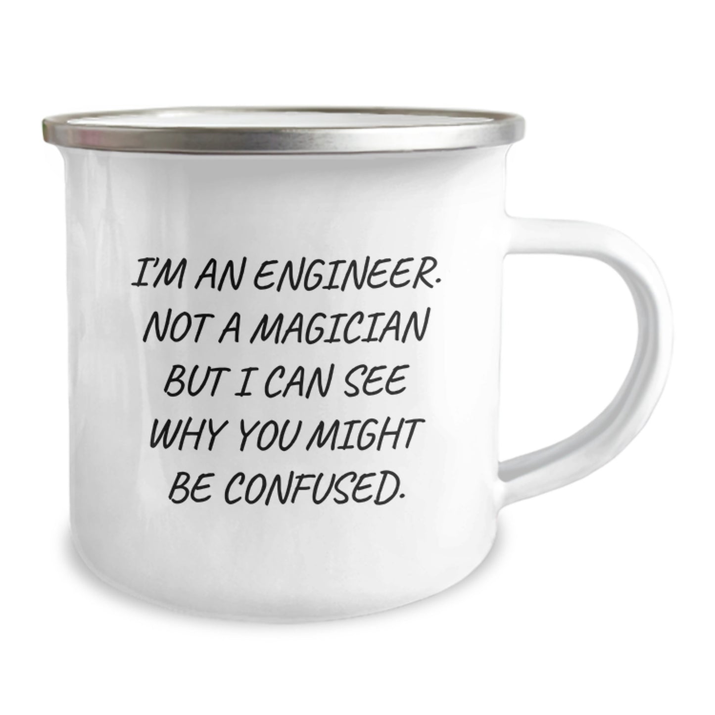 Funny Engineer Gifts from Friends, Christmas Unique Mug for Men, Camping Mug with I'm An Engineer Quote - Engineer Mug for Him - Image 2