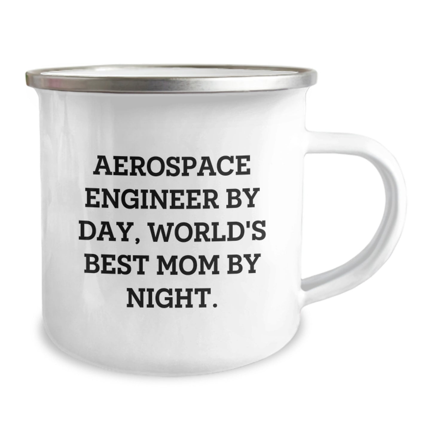 Aerospace Engineer Gifts for Him, Funny Quote Camping Mug, Stainless Steel with Enamel Finish, Perfect for Friends, Family, or Coworkers, Gifts from Mom - Victory Thru Vision