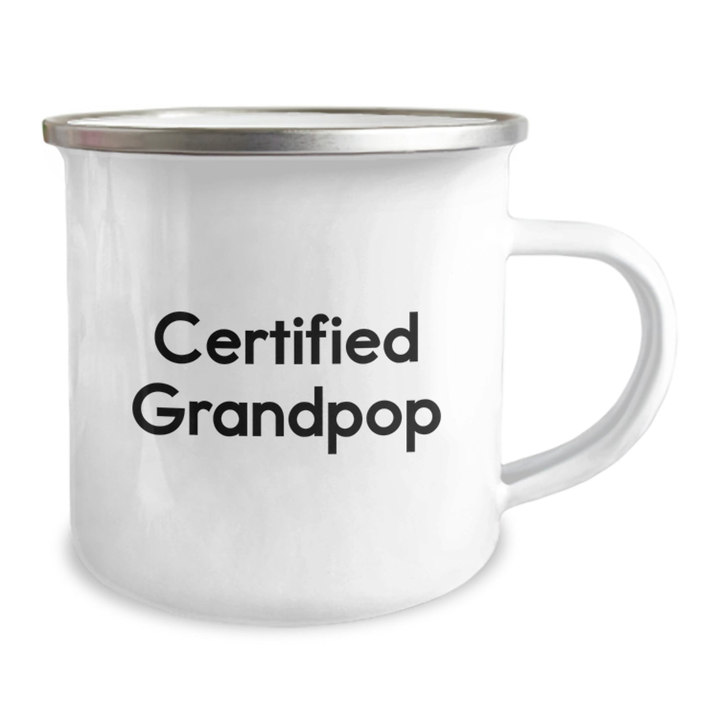 Funny Grandpop Gifts from Men to Grandpop - Christmas Unique Christmas Unique Gifts for Grandpop - Camping Mug with Certified Grandpop Quote - Image 2
