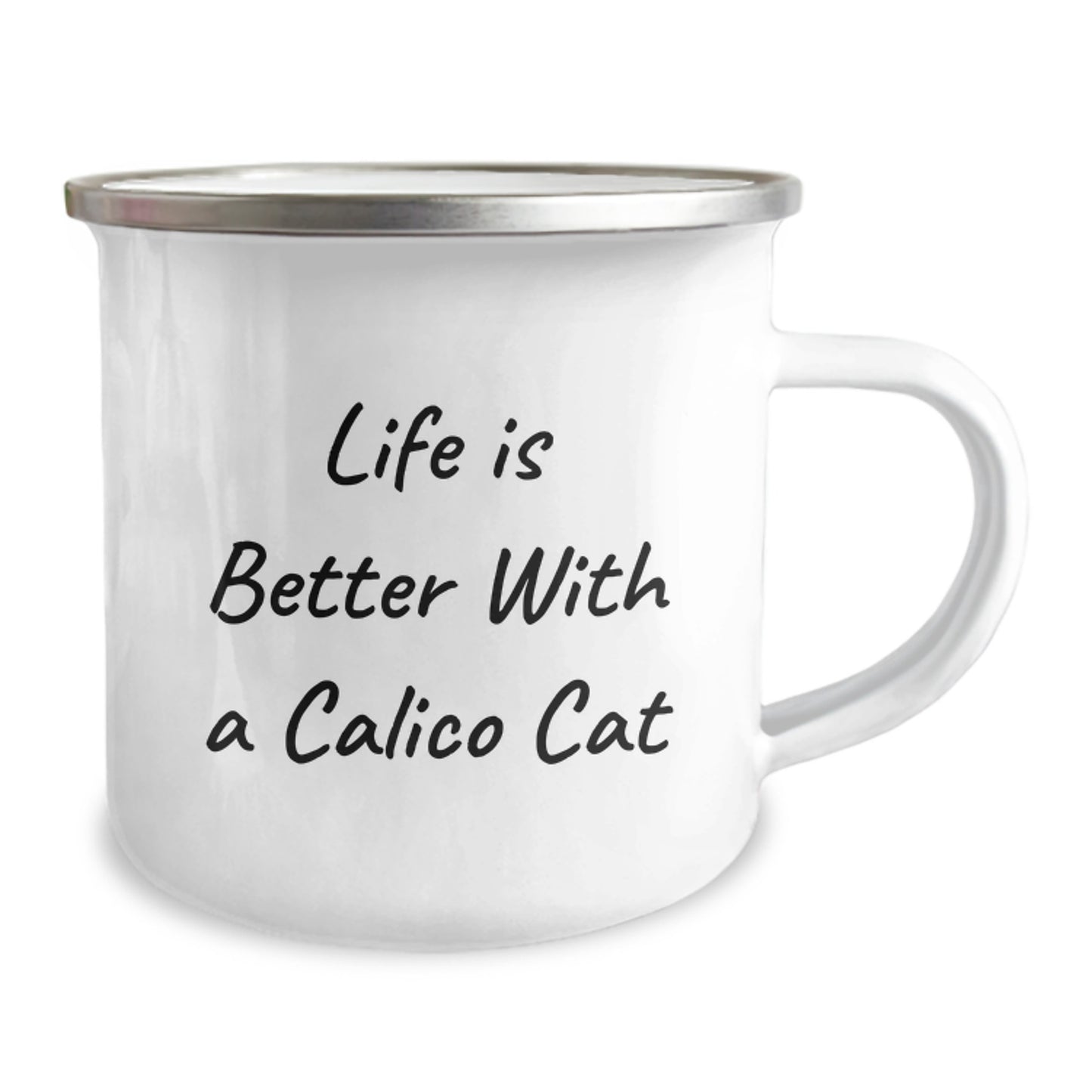 Calico Cat Camping Mug Life Is Better Funny Quote Birthday Unique Gift for Friends, Unique Gifts from Family, Perfect for Calico Cat Enthusiasts, Birthday Unique Gifts - Image 2