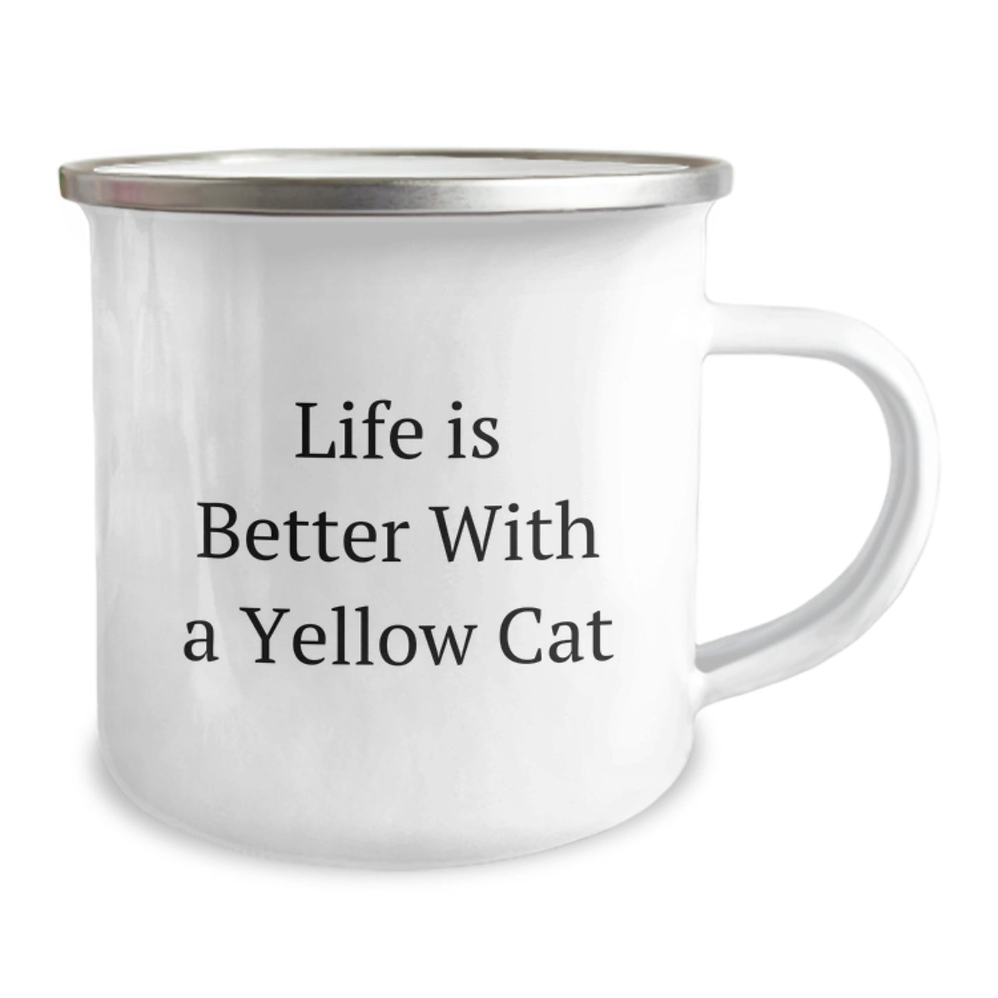 Funny Yellow Cat Gifts for Men - Life Is Better With A Yellow Cat, Unique Birthday Unique Gifts for Friends, Camping Mug for Coworkers - Image 2