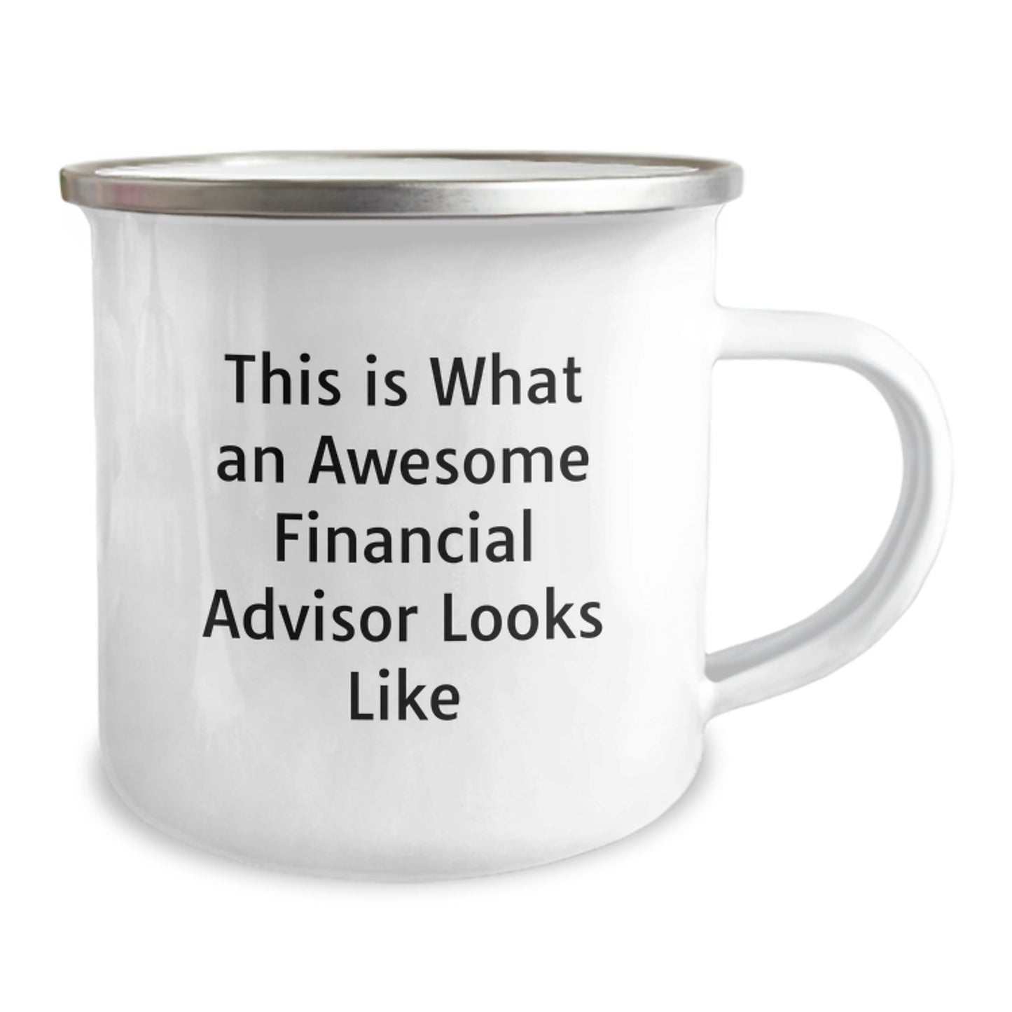 Funny Financial Advisor Gifts from Coworkers, Christmas Unique Gifts for Financial Advisor, Camping Mug with 'This Is What An Awesome Financial Advisor Looks Like' - Image 2