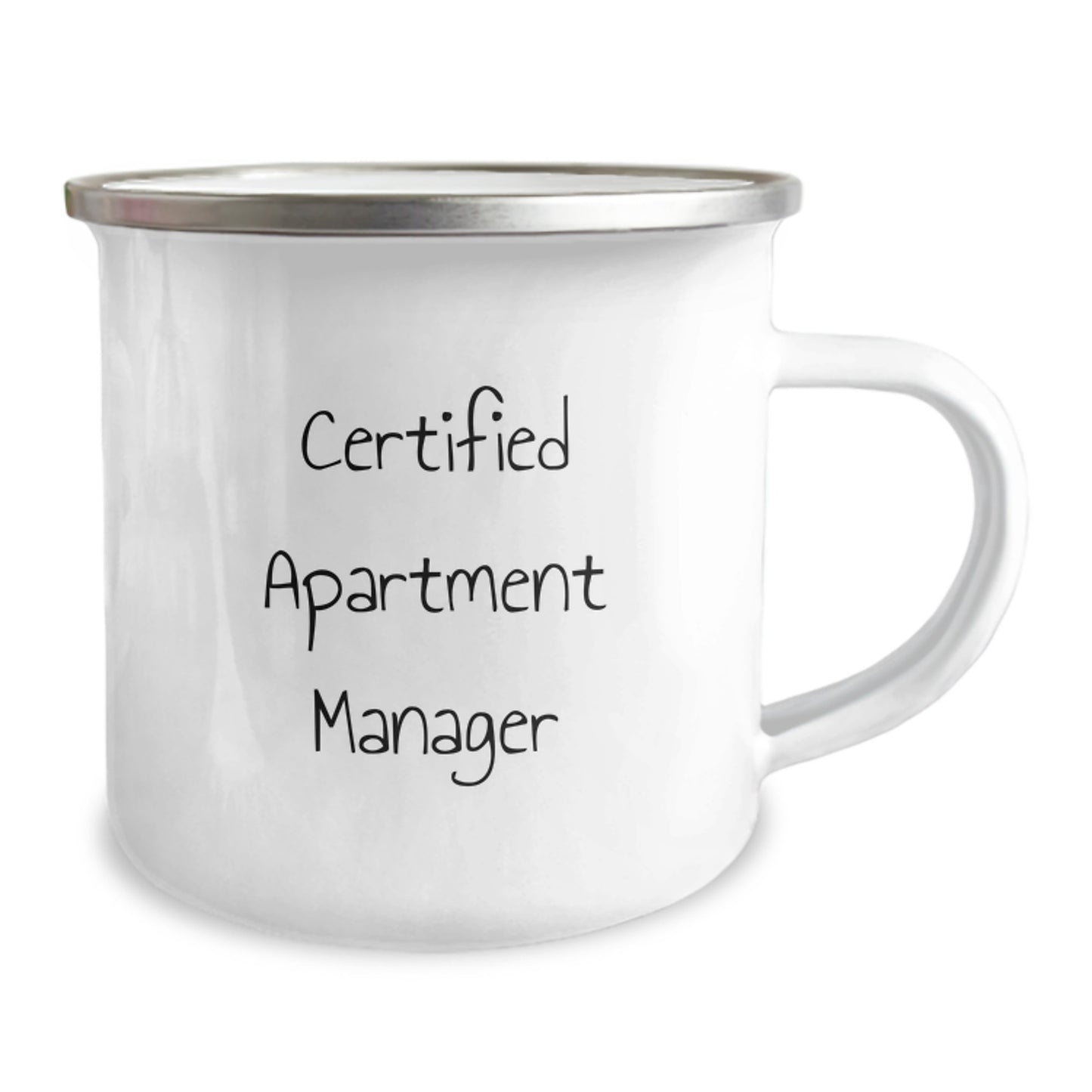 Funny Certified Apartment Manager Christmas Unique Gifts from Family, Inspirational Camping Mug for Apartment Manager, 'Certified Apartment Manager - Funny Quote' - Image 2