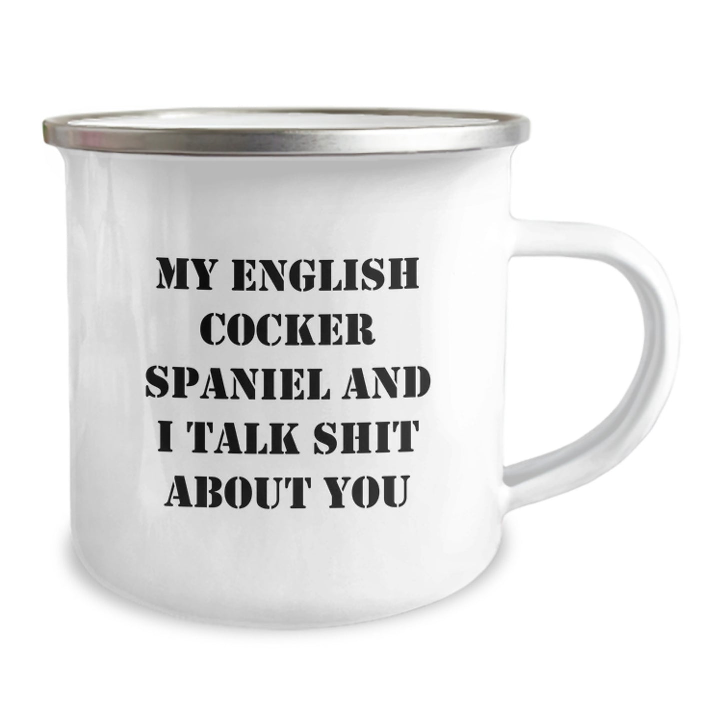 Funny English Cocker Spaniel Dog Mugs for Men, Gifts from Friends for English Cocker Spaniel Dog Lover, Camping Mug for Graduation Unique Gifts - Image 2