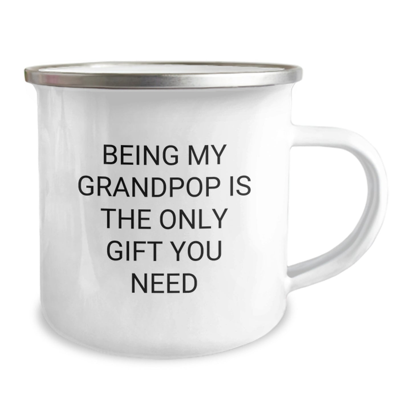 Funny Grandpop Gifts - Being My Grandpop Is The Only Gift You Need, Unique Birthday Unique Gifts for Men, Camping Mug from Family - Image 2