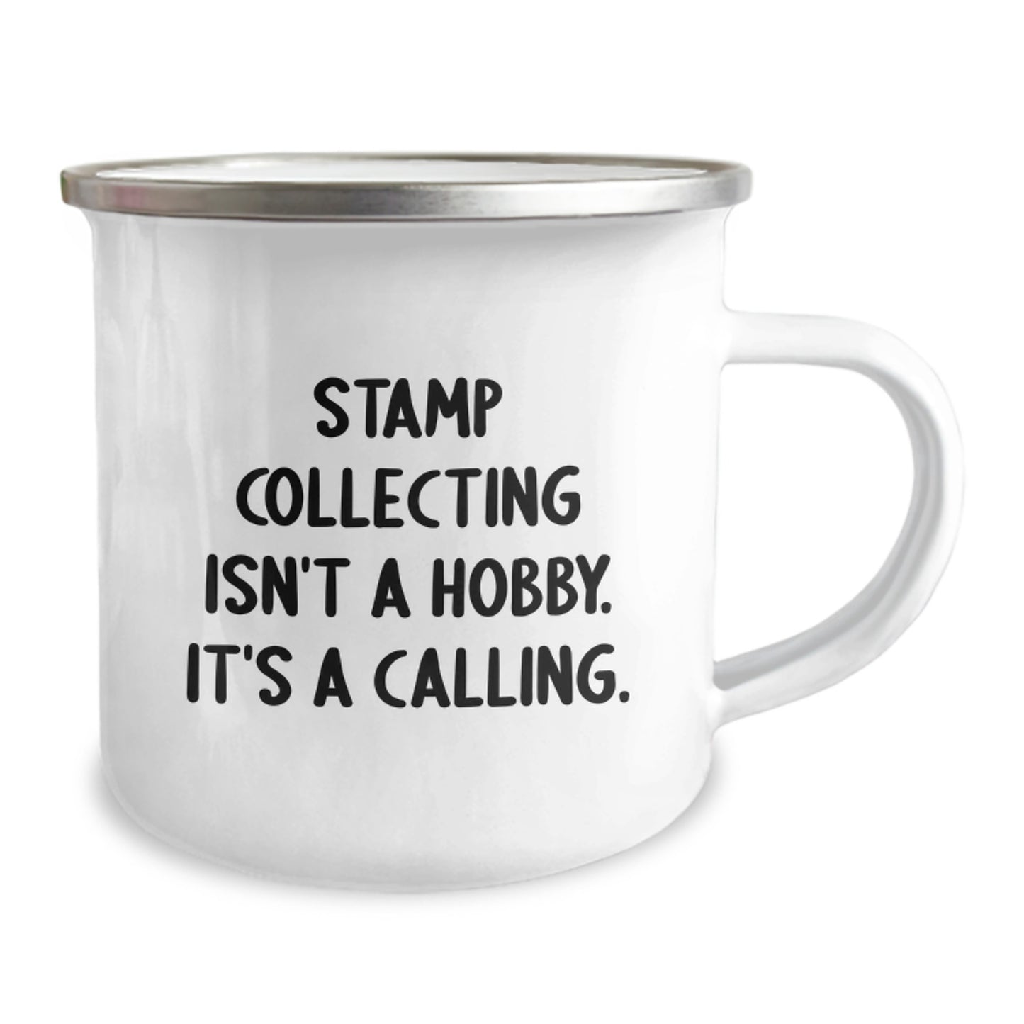 Funny Quote Stamp Collecting Gifts for Men Women Friends Coworkers Family - Christmas Unique Camping Mug - Image 2
