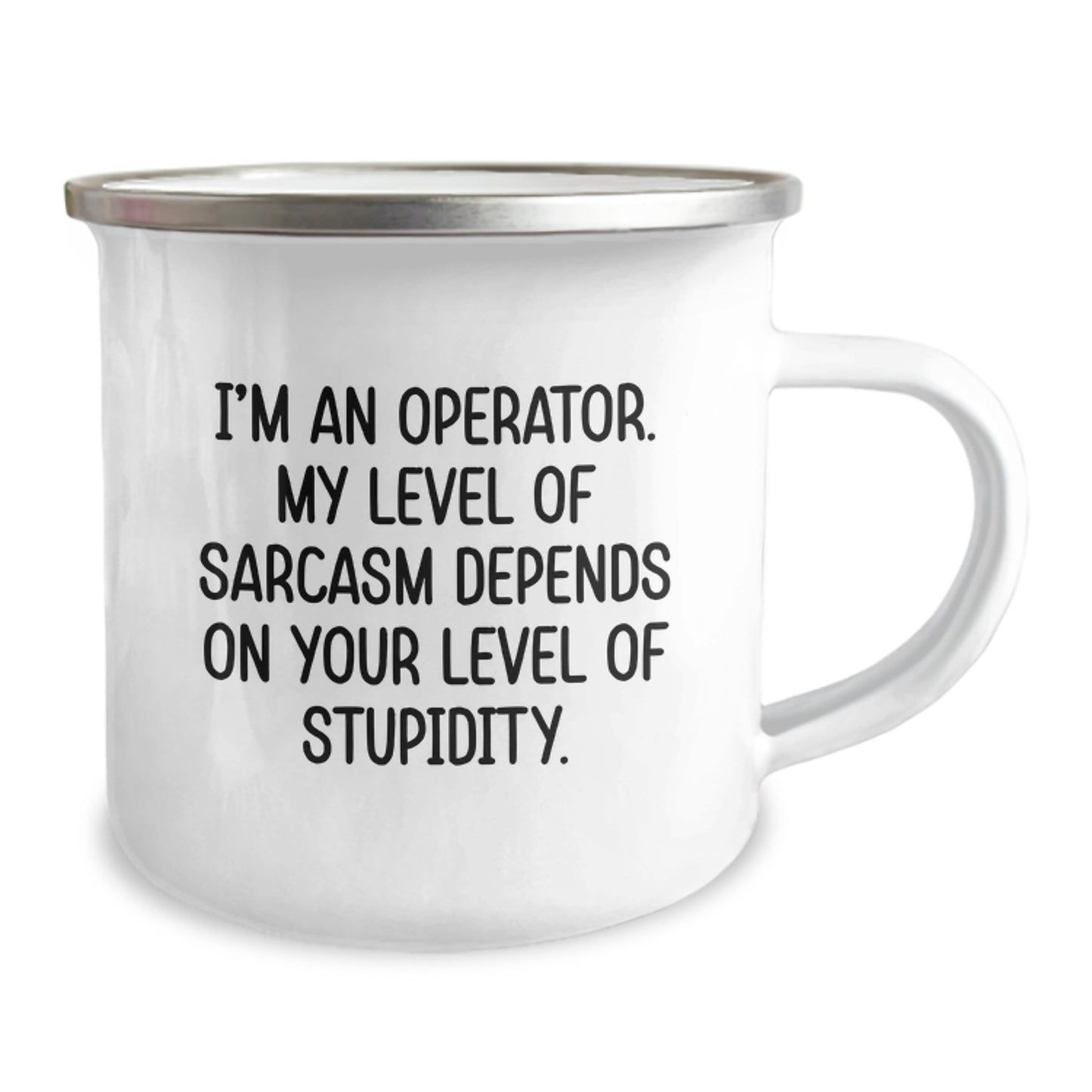 Operator Gifts for Men, Funny Camping Mug - 'I'm An Operator' Sarcasm Level Mug, Christmas Unique Gifts - Image 2