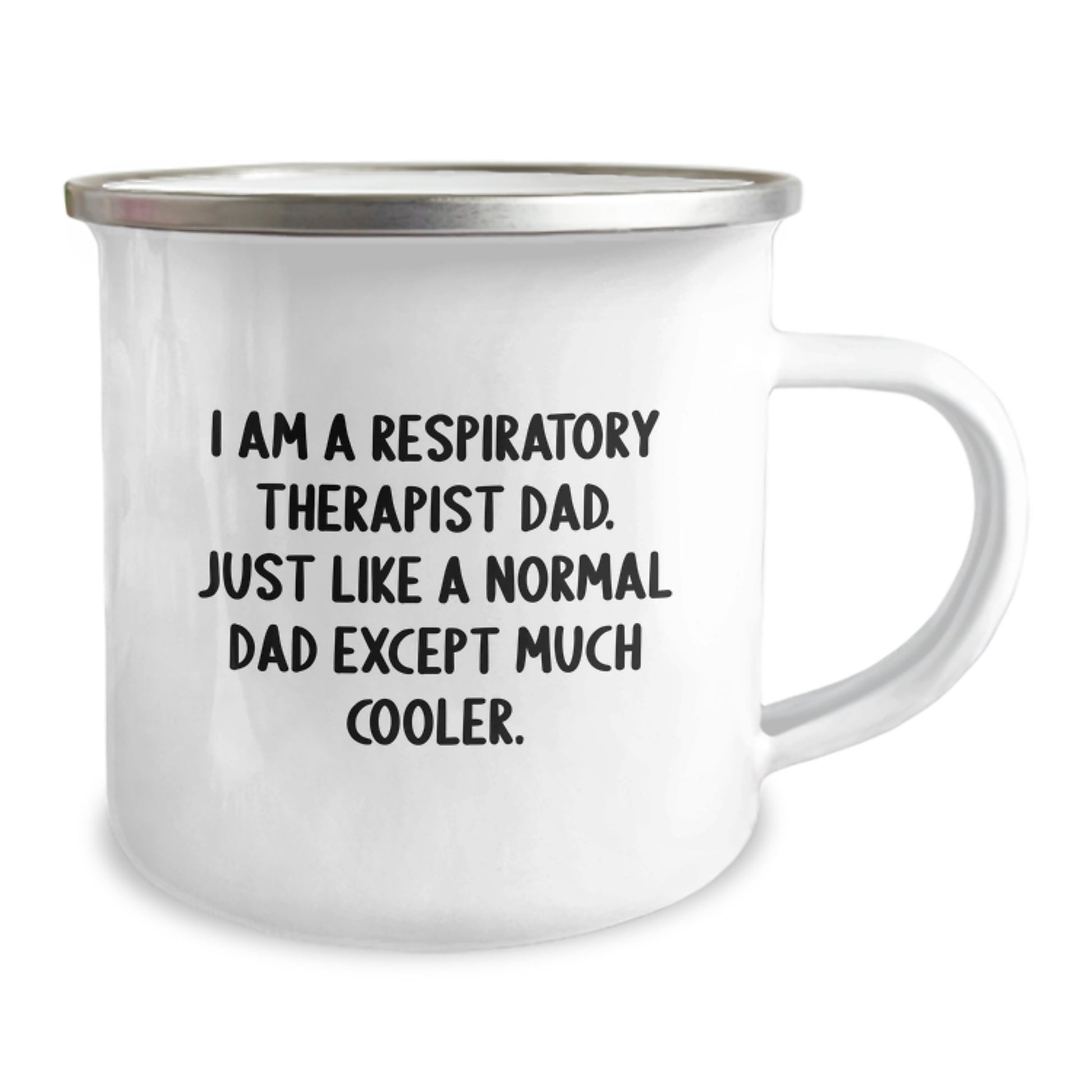 Funny Respiratory Therapist Gifts from Dad - Men Camping Mug for Respiratory Therapist Dad, Christmas Unique Ideas - Image 2