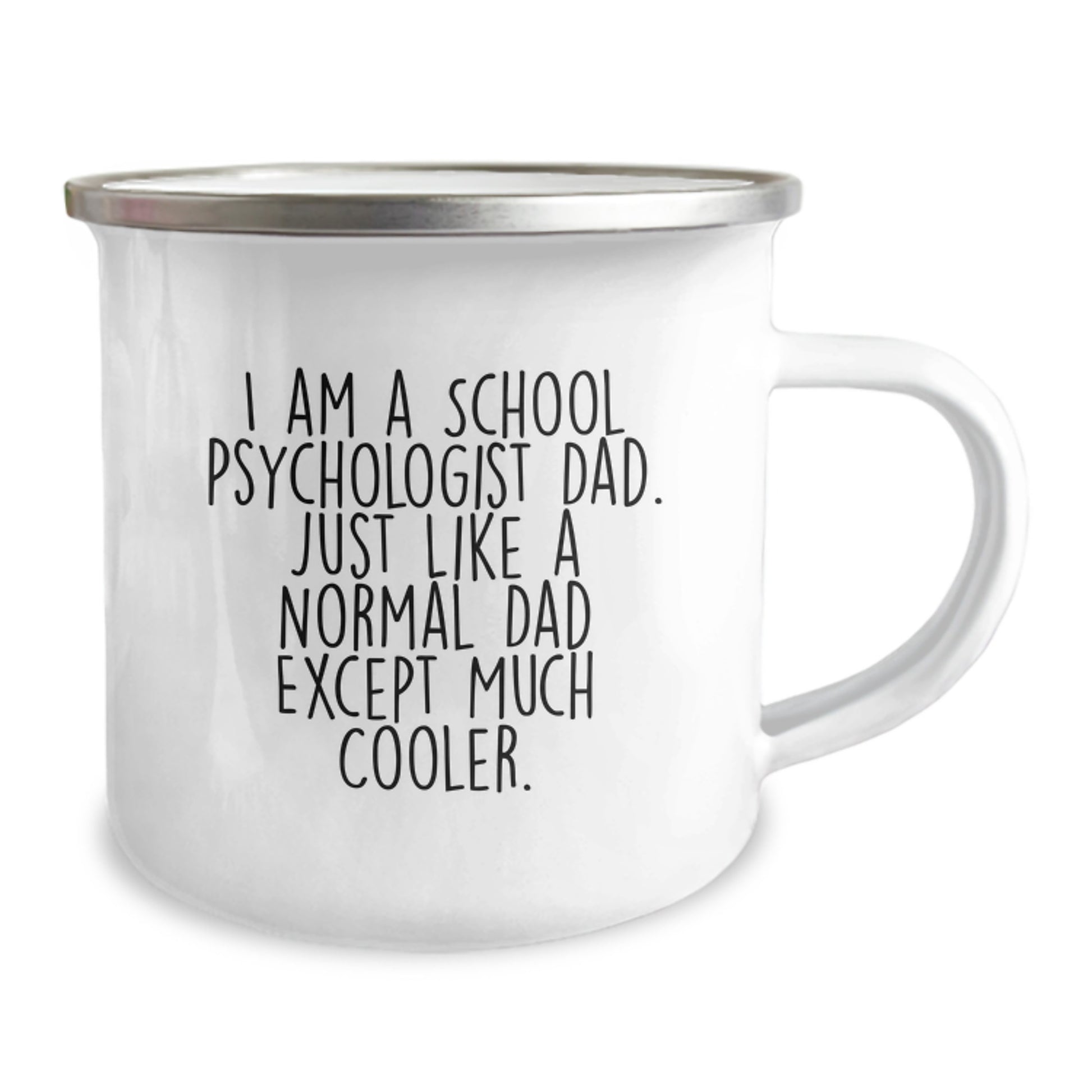 Funny School Psychologist Camping Mug Gifts from Dad, School Psychologist Dad Gifts for Him, Christmas Unique Mugs for School Psychologist Dads - Image 2