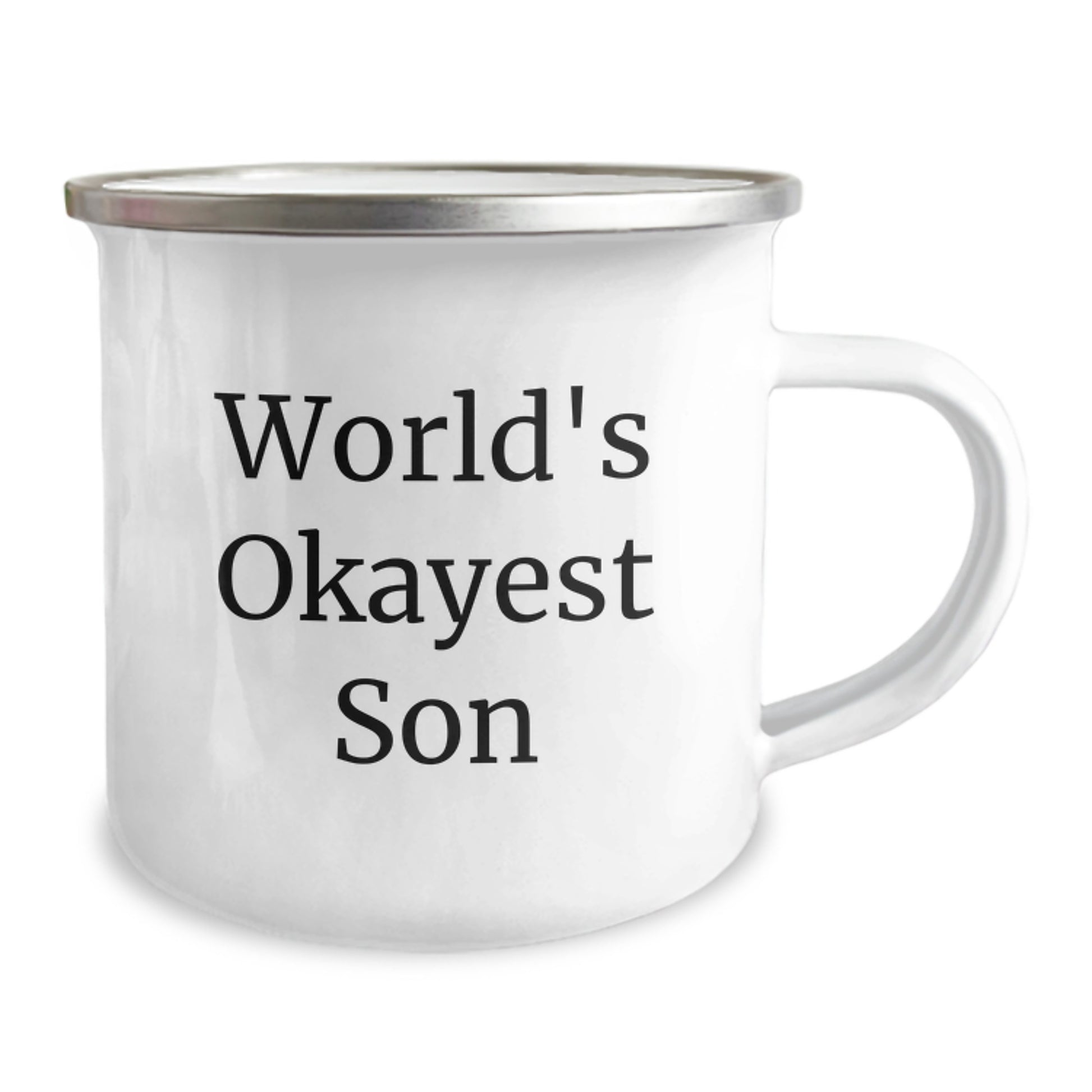 Funny Son Camping Mugs Gifts for Son from Family - World's Okayest Son - Unique Christmas Unique Gifts for Son - Image 2
