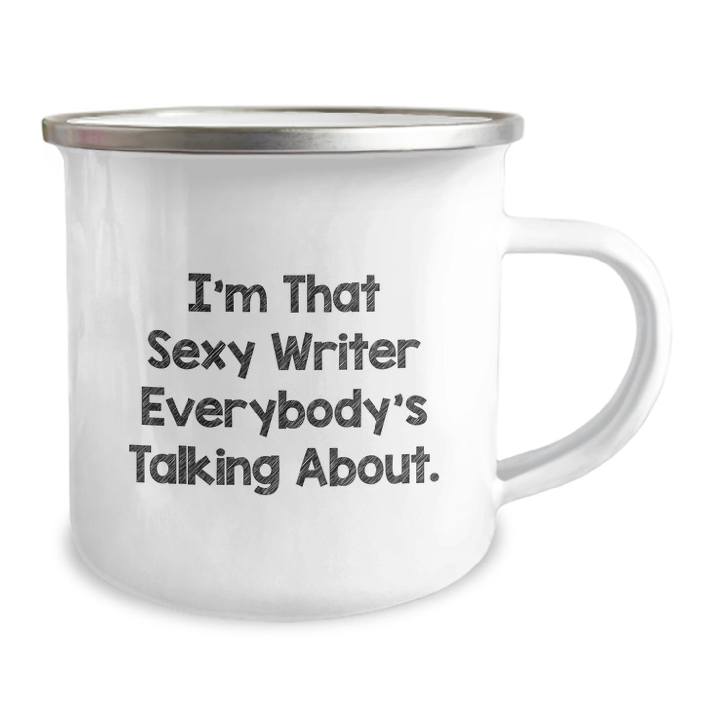 Unique Gifts from Friends for Writers, Funny Camping Mugs with I'm That Sexy Writer Everybody's Talking About Quote, Christmas Unique Gifts - Image 2