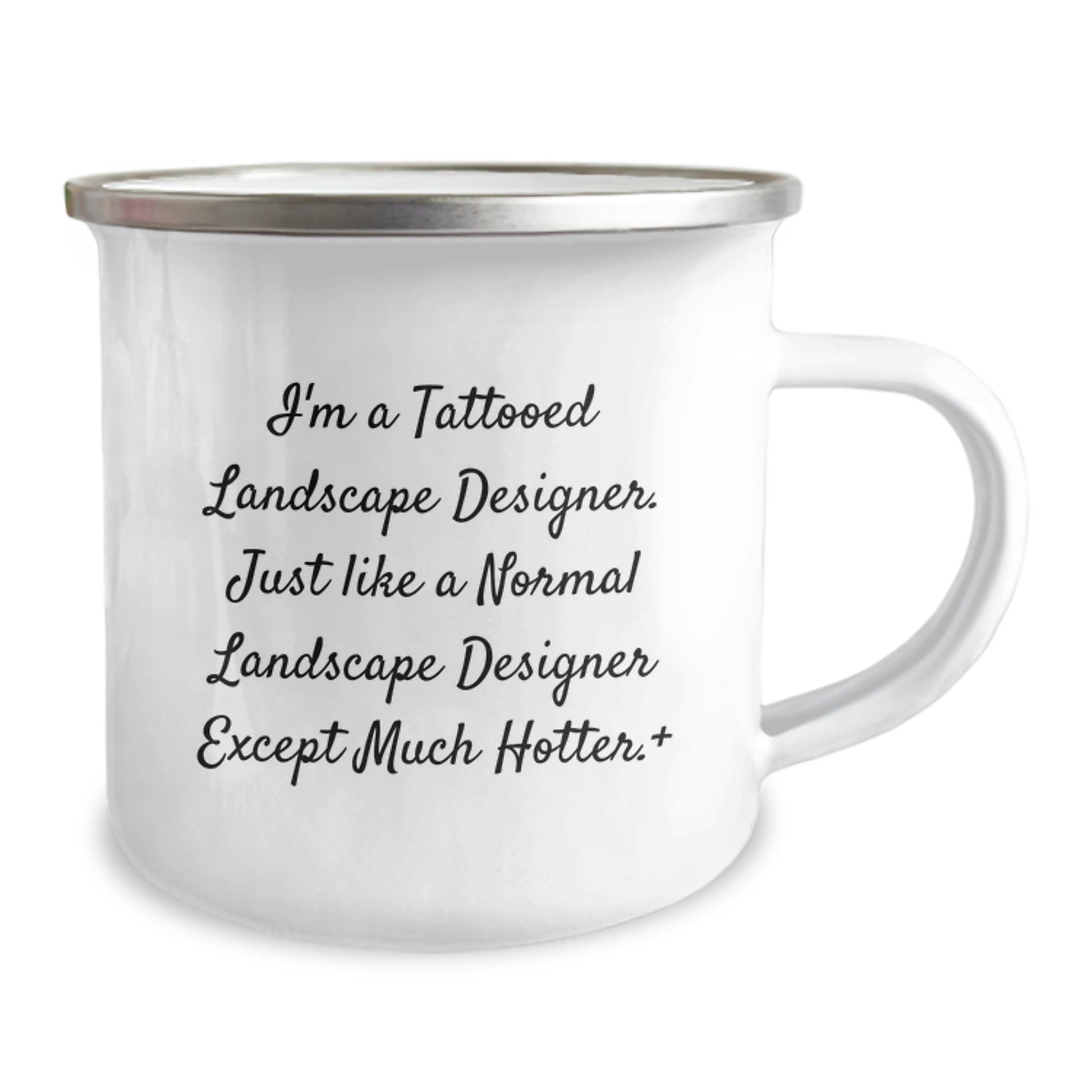 Funny Landscape Designer Christmas Unique Gifts from Friends for Men - I'm A Tattooed Landscape Designer Camping Mug - Image 2
