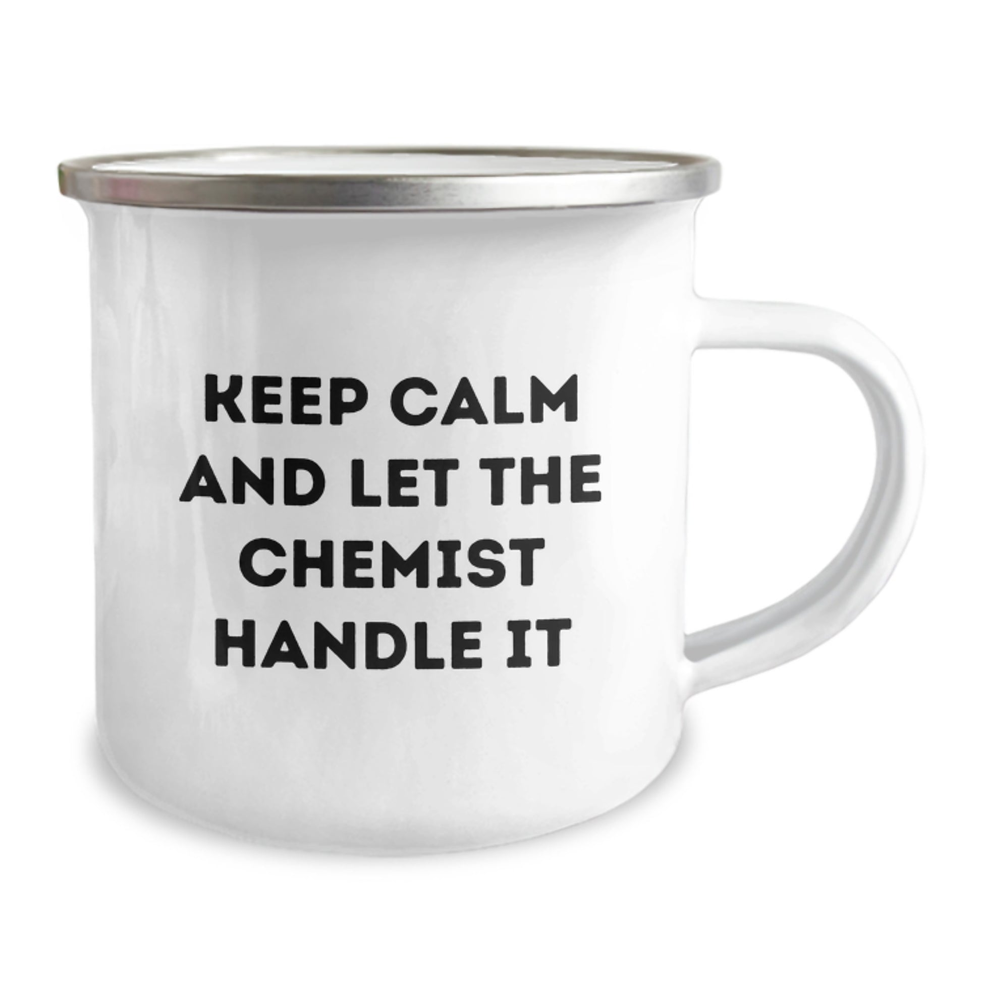 Funny Chemist Gifts for Men - Christmas Unique Camping Mug, 'Keep Calm And Let The Chemist Handle It' - Gifts from Friends - Image 2