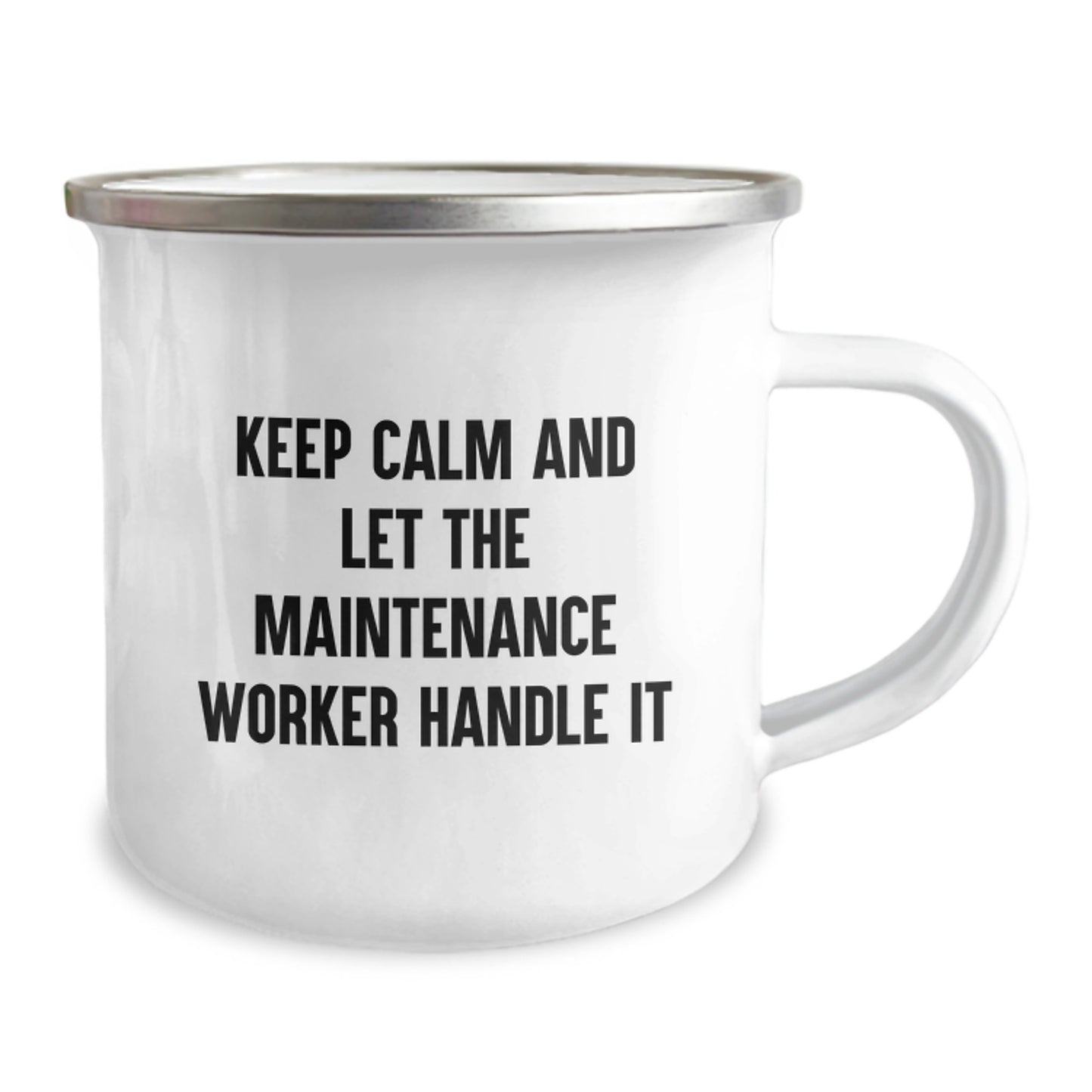 Funny Maintenance Worker Gifts from Men - Christmas Unique Gifts for Maintenance Worker - Camping Mug - Keep Calm And Let The Maintenance Worker Handle It - Image 2