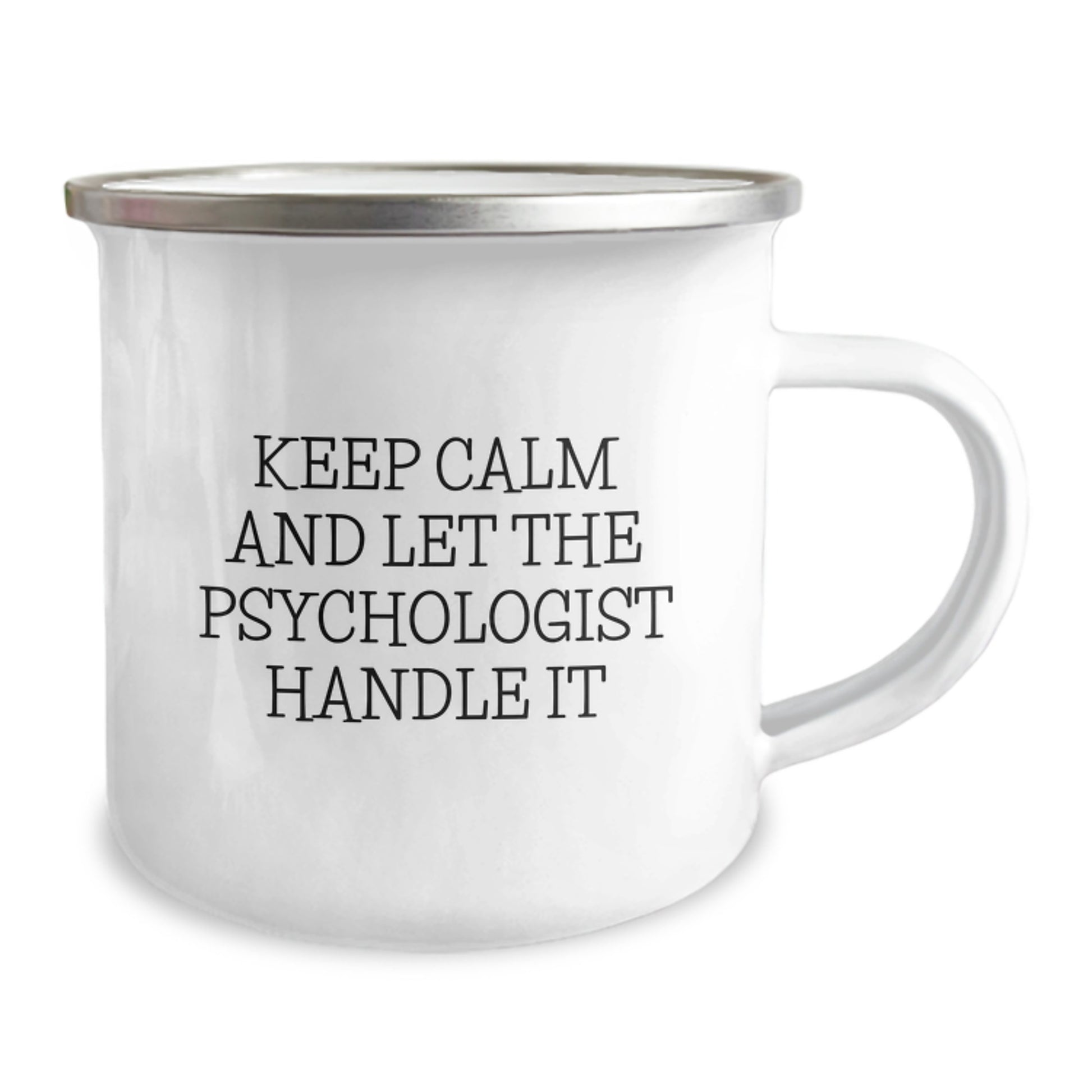 Gifts from Friends for Psychologist - Funny Camping Mug, Keep Calm And Let The Psychologist Handle It, Perfect for Christmas - Image 2