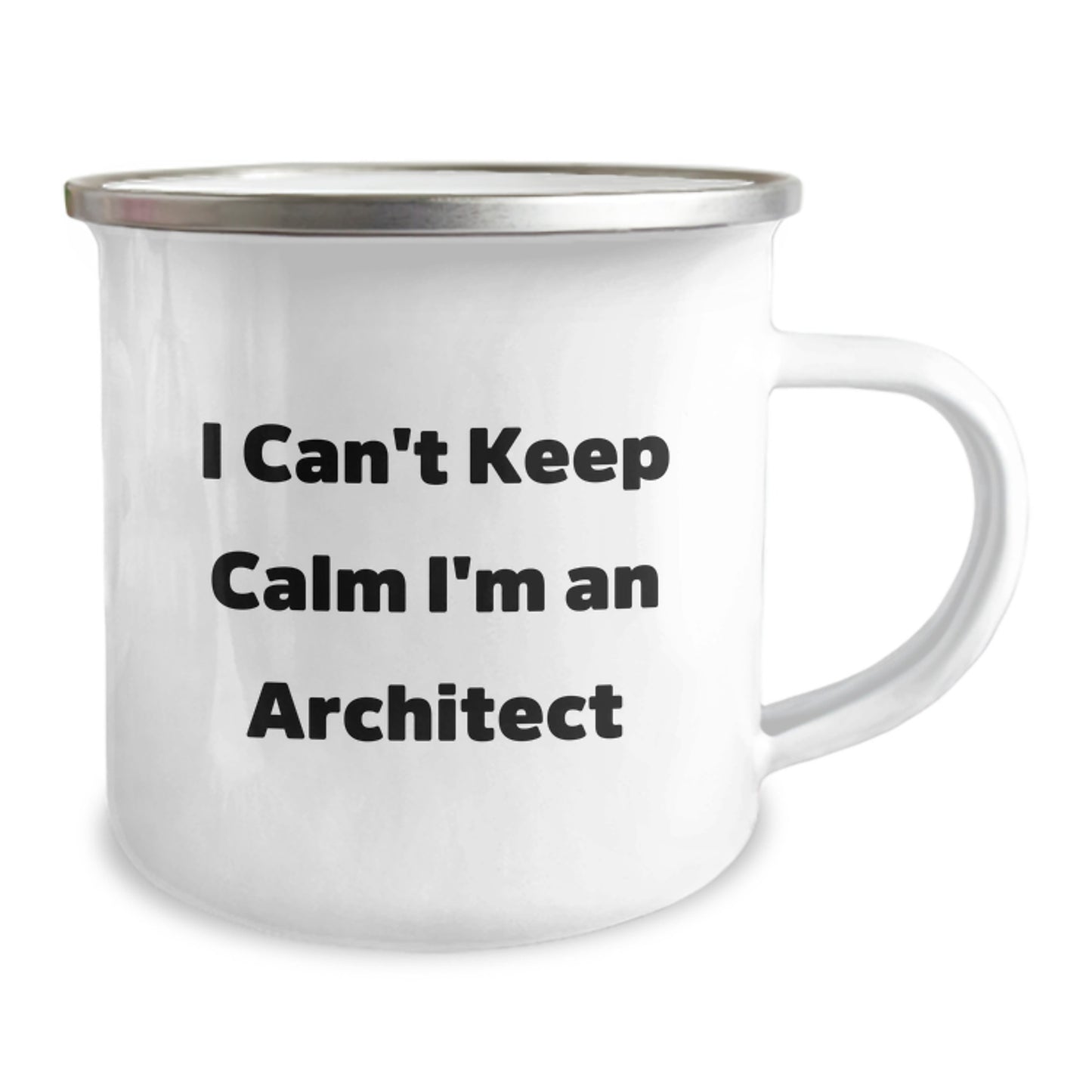 Funny Architect Gifts for Men - I Can't Keep Calm I'm An Architect Camping Mug, Unique Christmas Unique Gifts from Friends to Family - Image 2