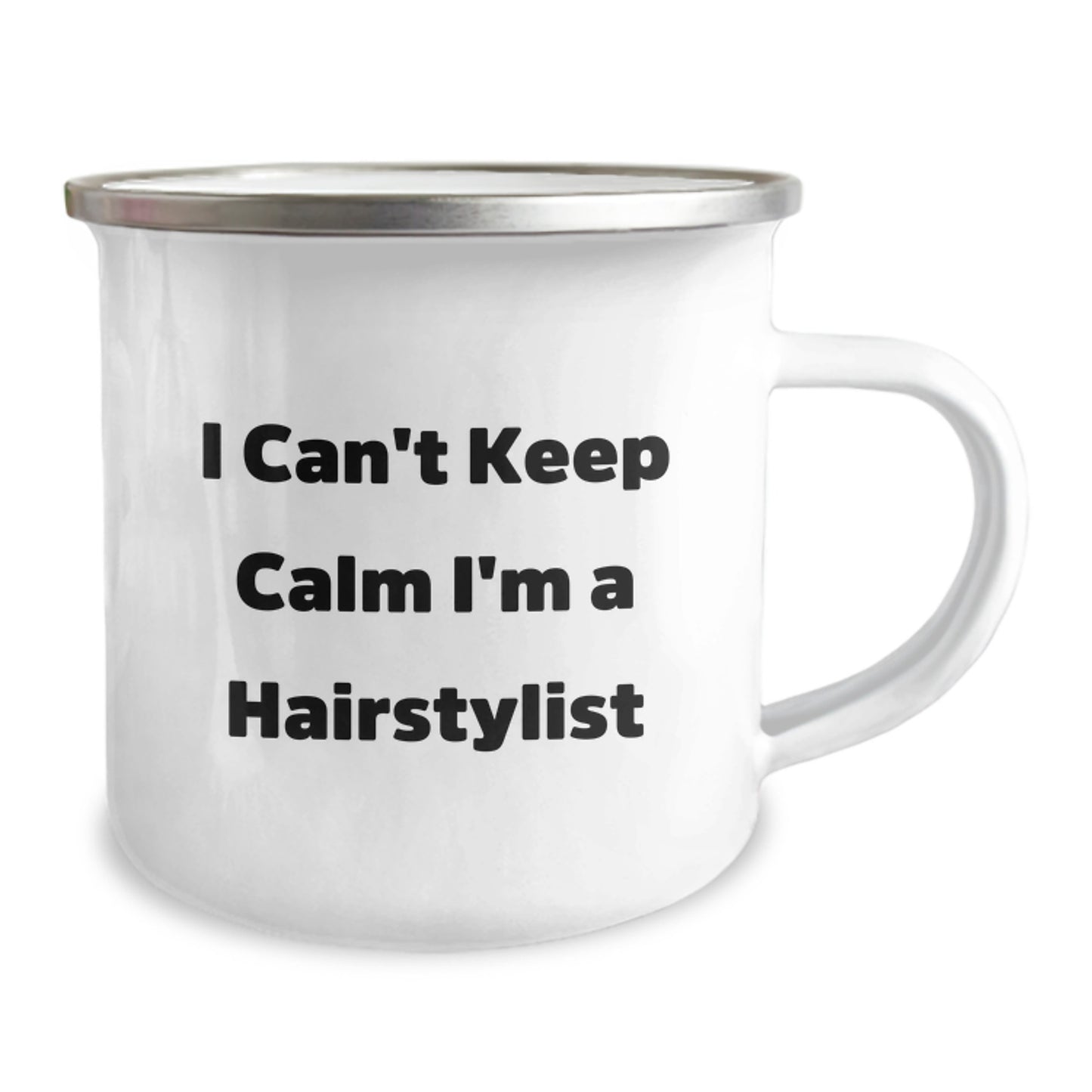 Funny Gifts from Friends to Hairstylists - I Can't Keep Calm I'm A Hairstylist Camping Mug for Christmas Unique Gifts - Image 2
