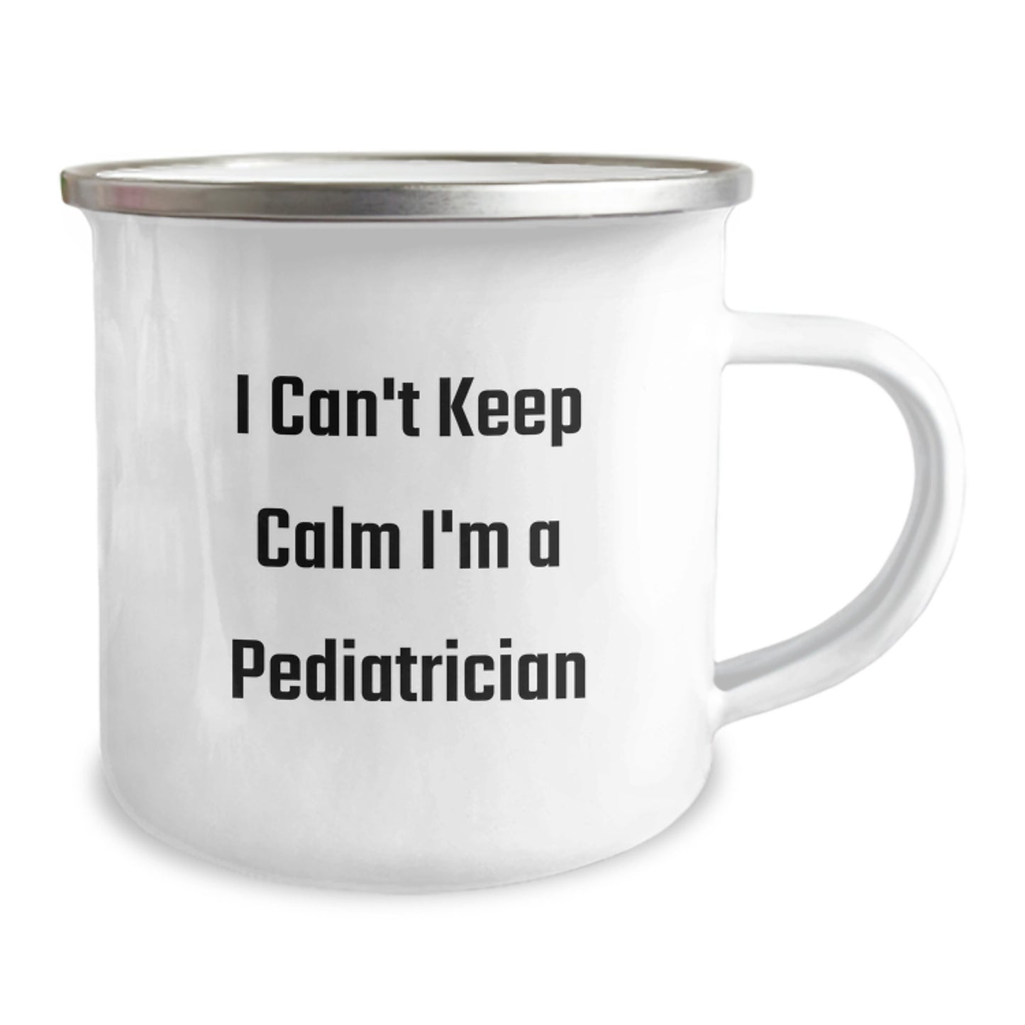 Funny I Can't Keep Calm I'm A Pediatrician Christmas Camping Mug Gifts from Family to Friends - Image 2