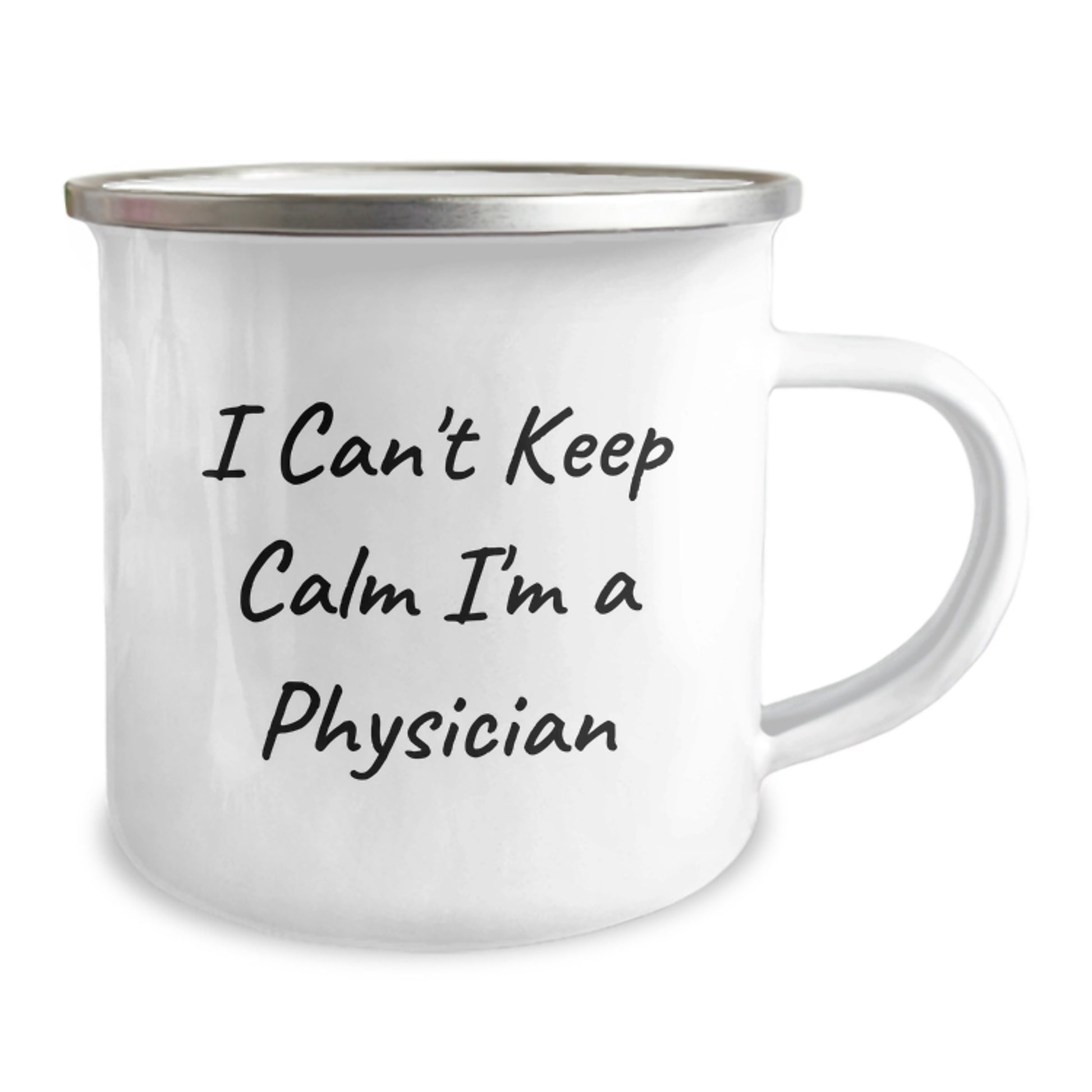 Funny Physician Gifts for Men, I Can't Keep Calm I'm A Physician Camping Mug, Christmas Unique Gifts from Family - Image 2