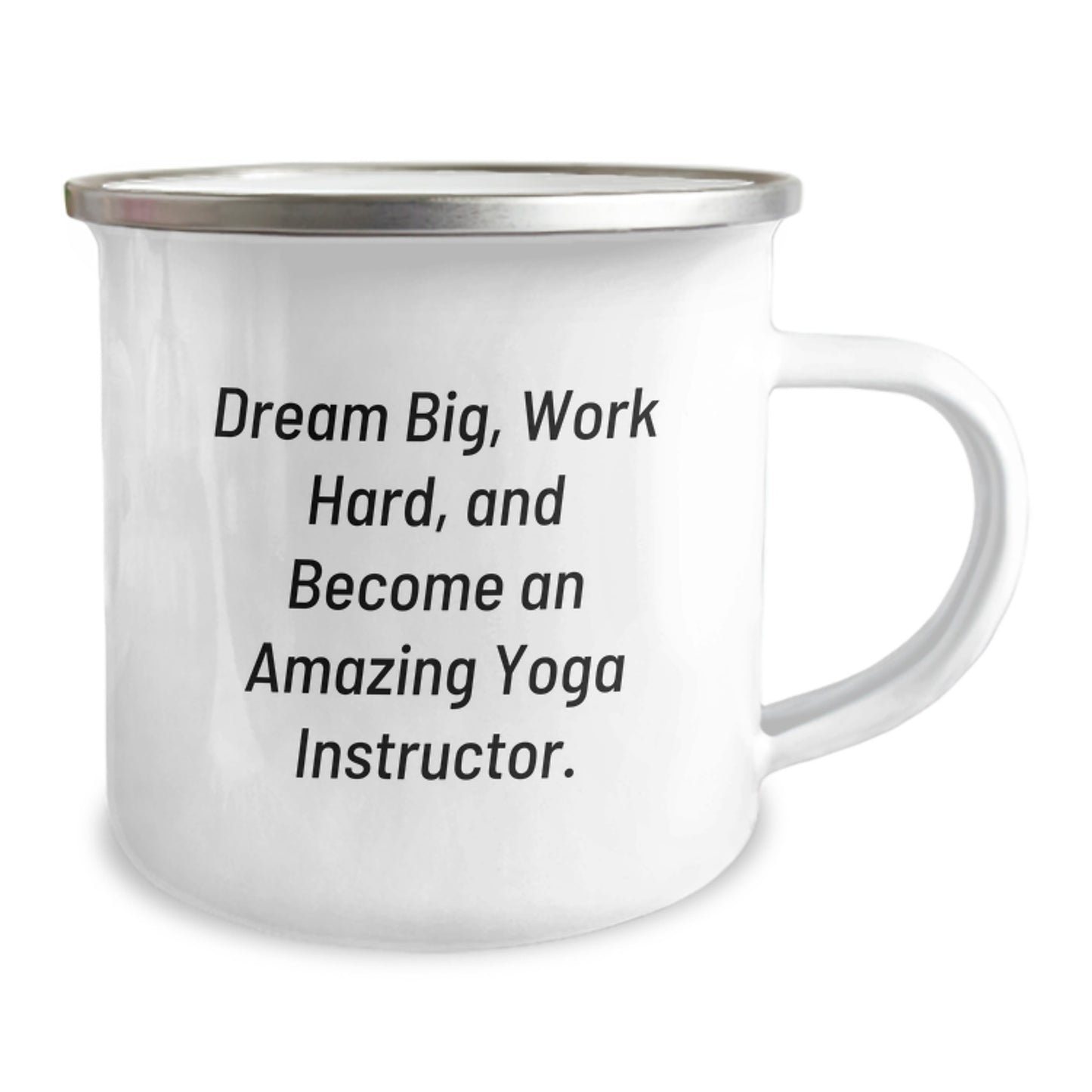 Funny Yoga Instructor Gifts for Her - Inspirational Camping Mug 'Dream Big' from Friends and Family, Perfect for Yoga Lover Christmas Unique Gifts - Image 2