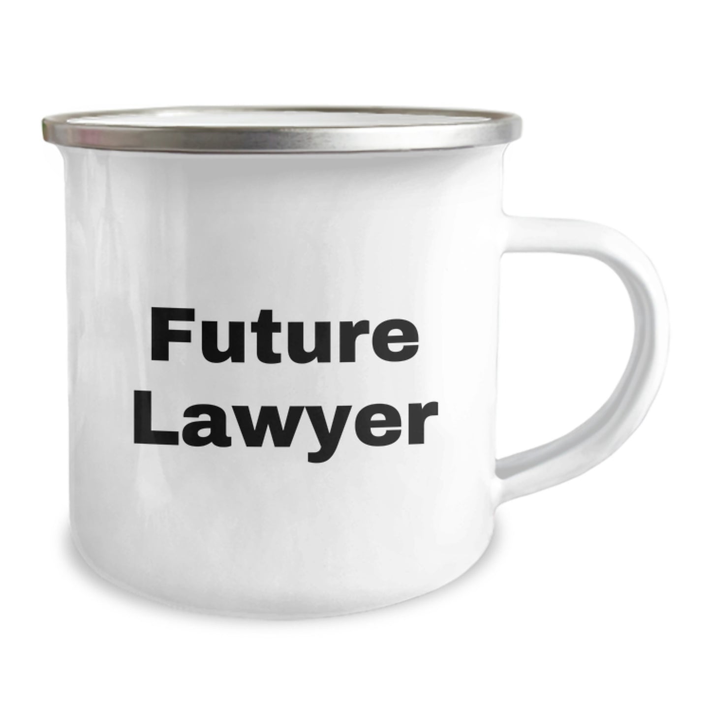 Funny Future Lawyer Gifts for Lawyer Men, Christmas Unique Lawyer Gifts, Lawyer Camping Mug with 'Future Lawyer, Future Judge, Future Trouble' - Image 2