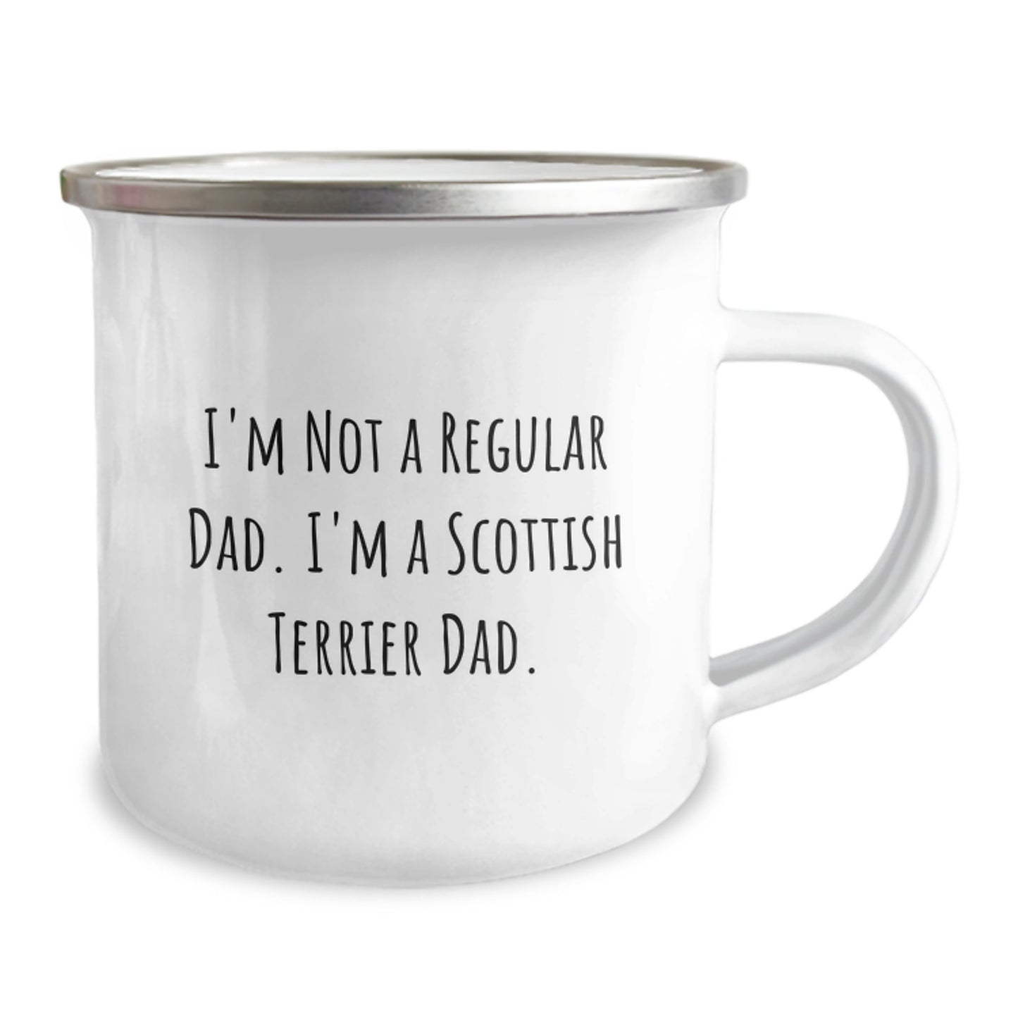 Funny Scottish Terrier Dad Camping Mug Gifts from Family Friends, Unique Christmas Unique Gifts for Scottish Terrier Dog Lovers, Scottish Terrier Dad Coffee Mug - Image 2