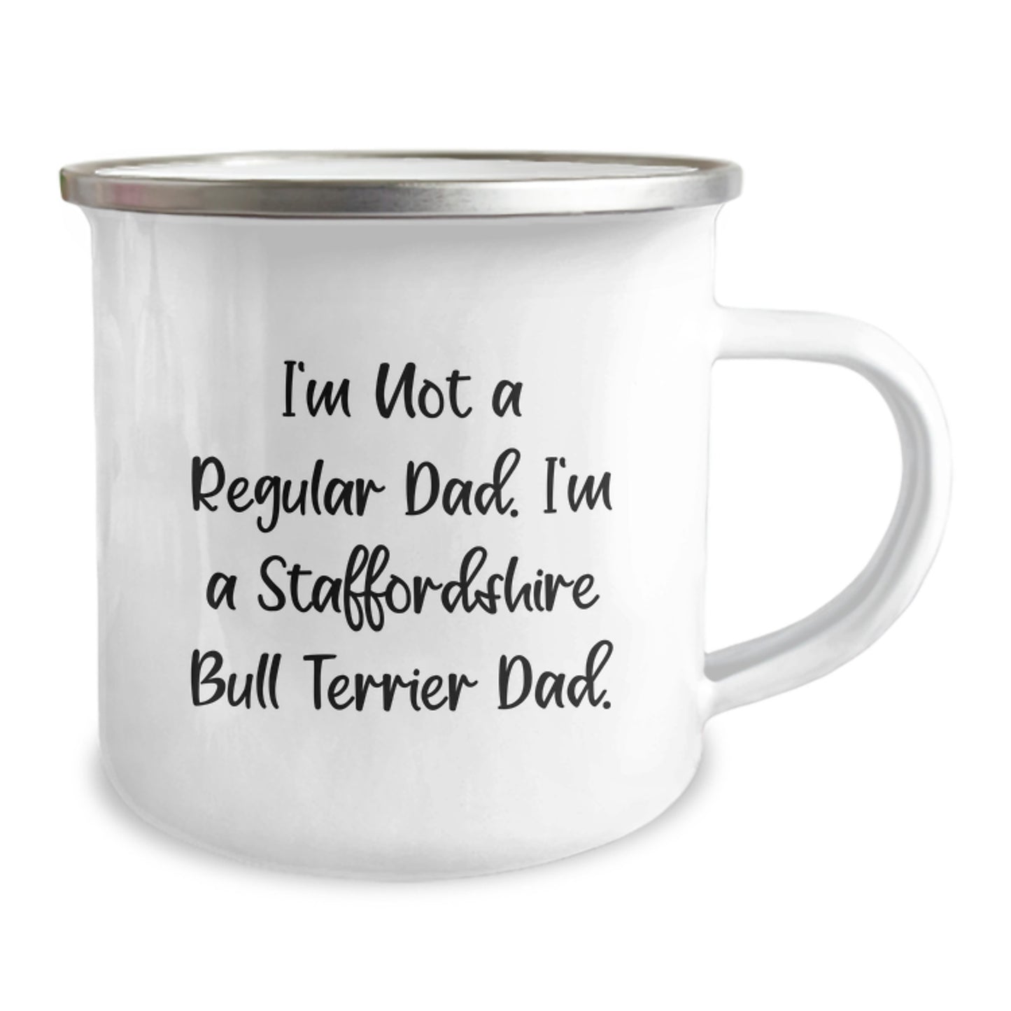 Funny Staffordshire Bull Terrier Dad Gifts for Men - Camping Mug for Dad - Unique Christmas Unique Gifts from Friends to Family - Image 2