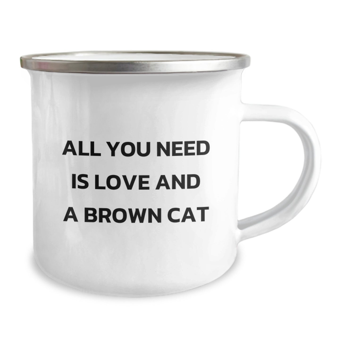 Funny Brown Cat Gifts for Brown Cat Lovers, Camping Mug for Birthday, Gifts from Family - Image 2