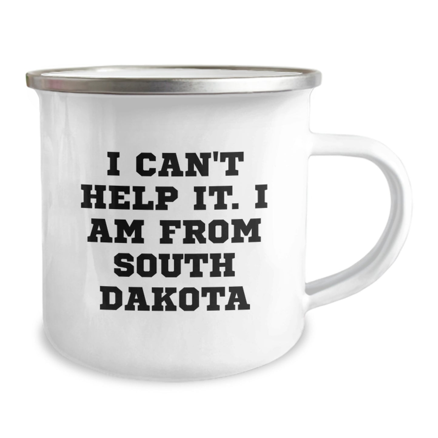 Funny South Dakota Gifts for Women from Friends, Camping Mug with I Can't Help It. I Am From South Dakota, Unique Christmas Memorable Presents - Image 2