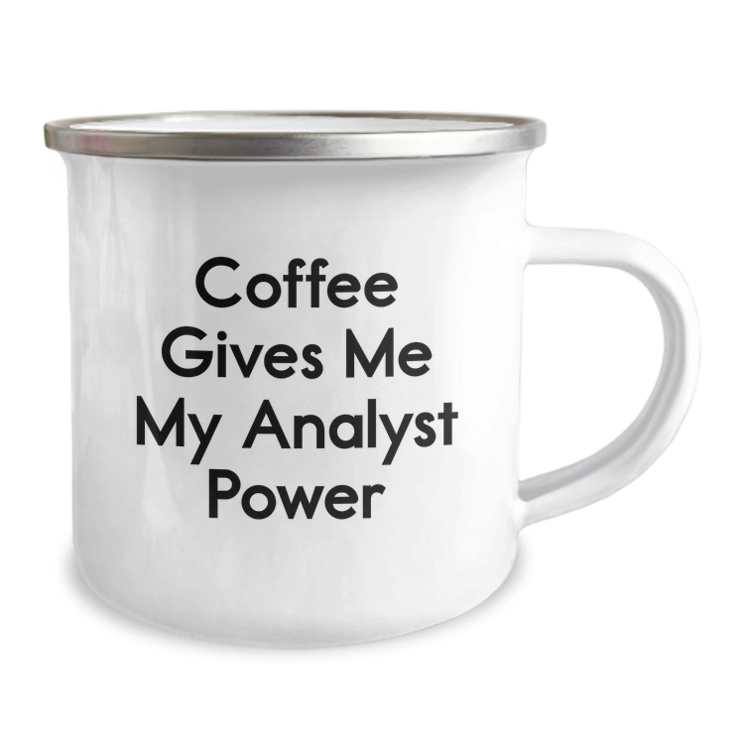 Funny Analyst Gifts, Coffee Lover Camping Mug, Gifts from Friends for Men - Christmas Unique Gifts, Analyst Power in Every Sip - Image 2