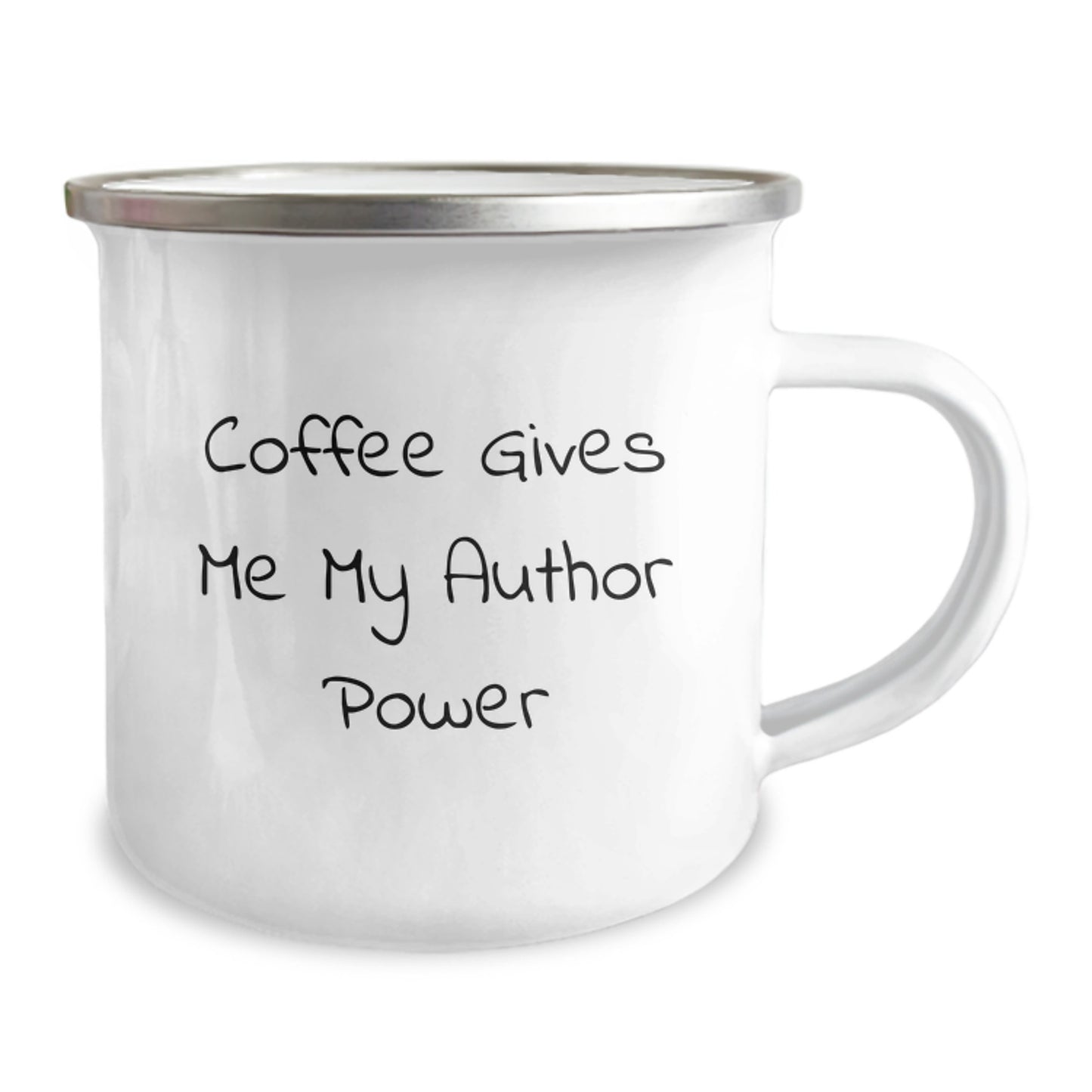 Author Gifts from Friends, Funny Coffee Mug for Author, 'Coffee Gives Me My Author Power', Birthday Unique Gifts - Image 2