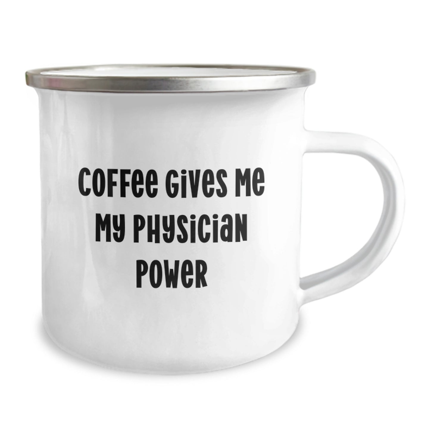 Funny Physician Gifts - Christmas Unique Gifts from Family - Coffee Gives 'My Physician Power' Camping Mug - Image 2