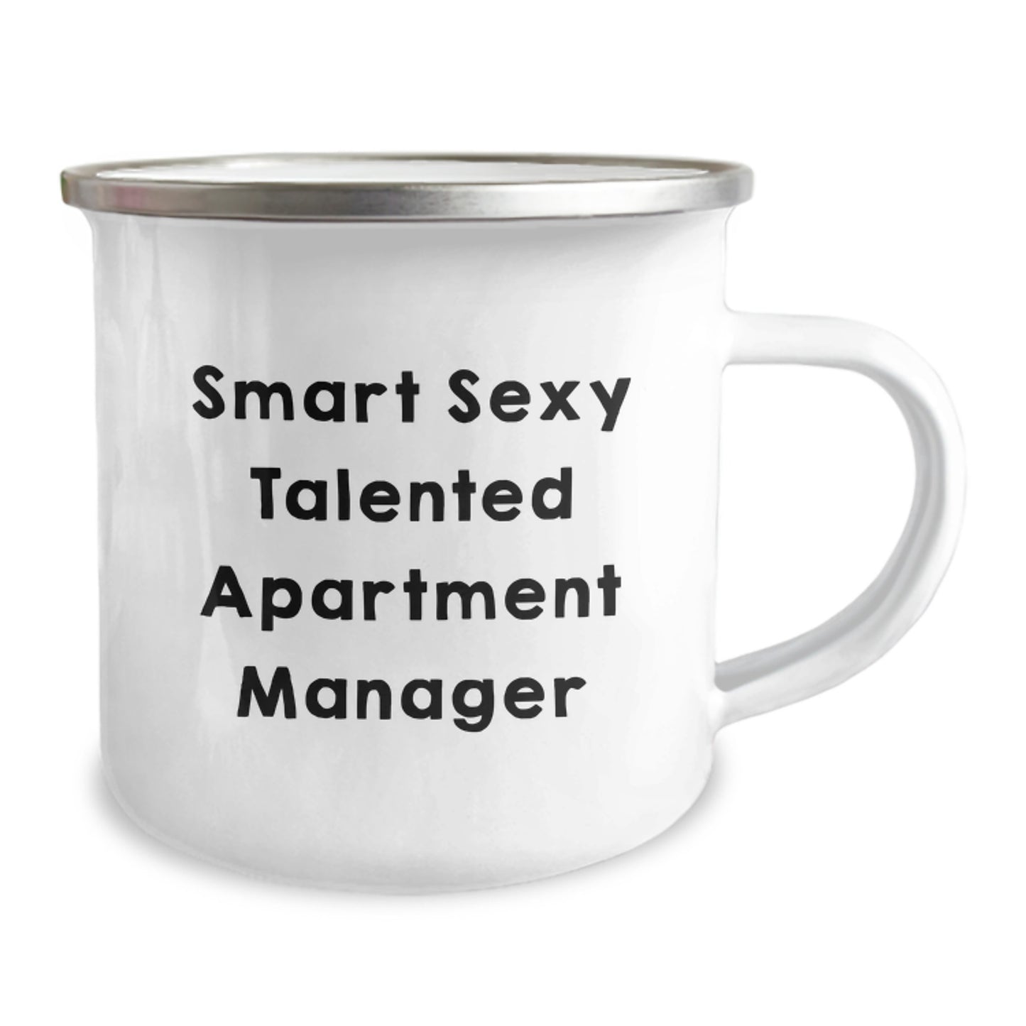Funny Apartment Manager Gifts, Smart Sexy Talented Quote, Valentine's Unique Camping Mug for Apartment Manager Friends - Image 2