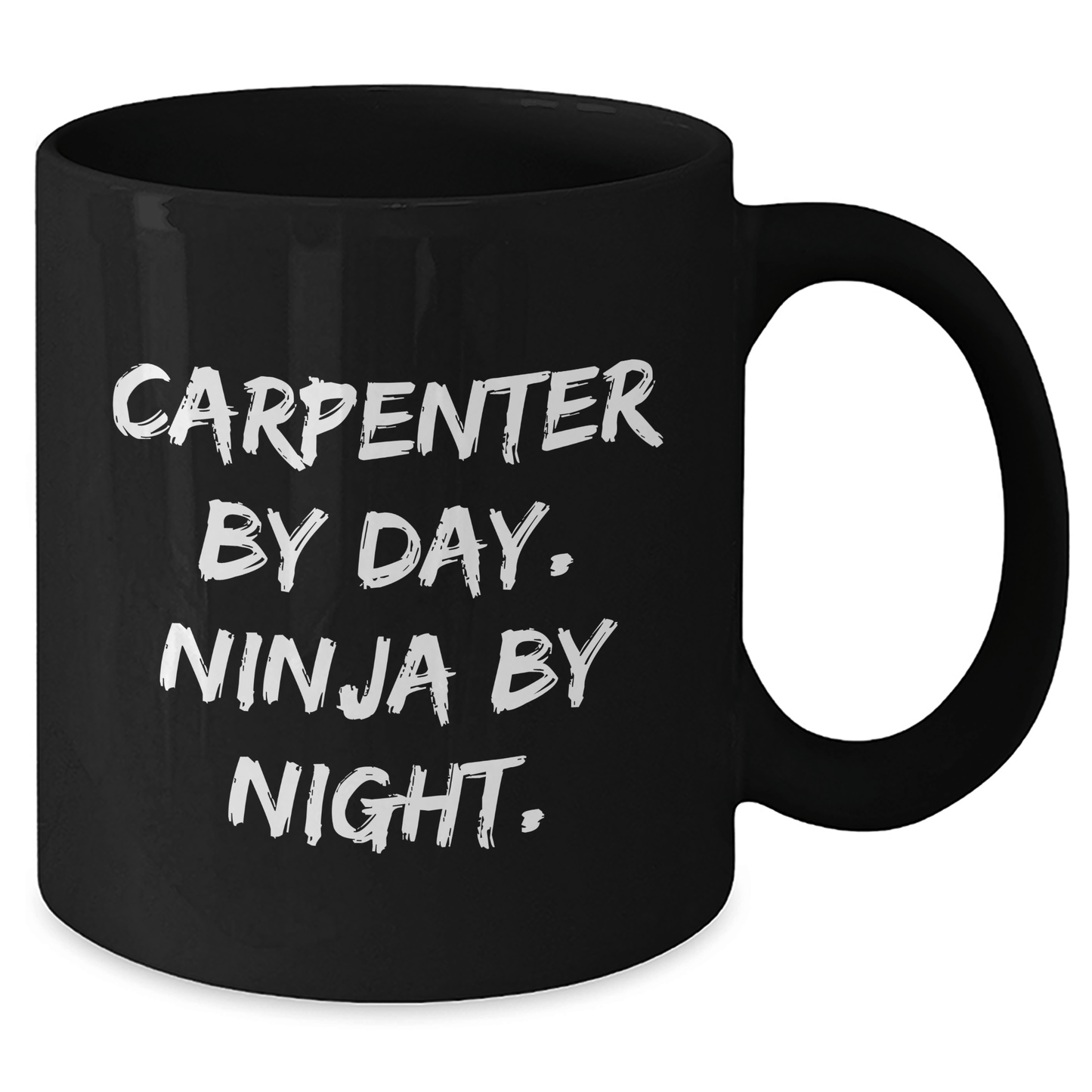 Carpenter Gifts, Funny Quote, Black Coffee Mug, Graduation Unique Gifts from Friends to Men - Victory Thru Vision