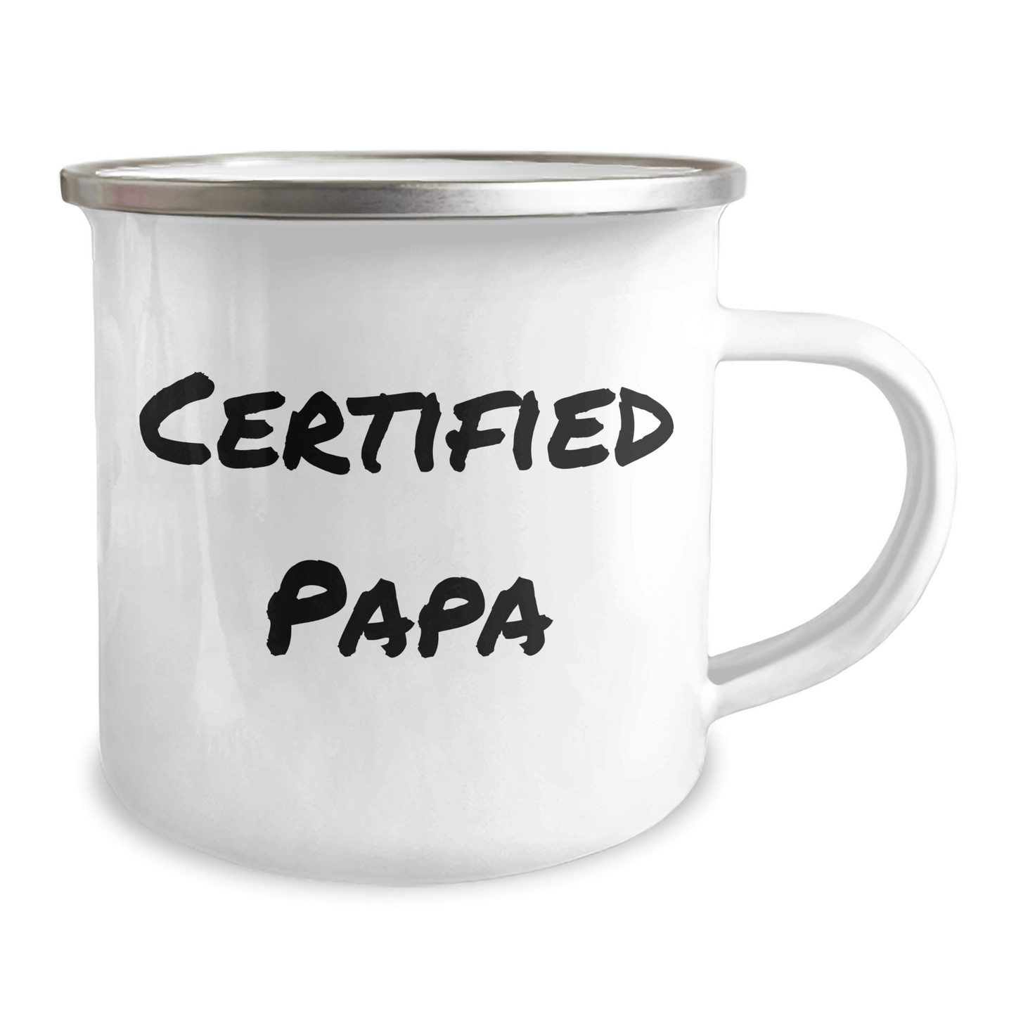 Certified Papa Funny Camping Mug, Gifts from Men to Papa, Papa Camping Mug for Father's Day, 'I'm the Papa, Hear Me Roar!' - Victory Thru Vision