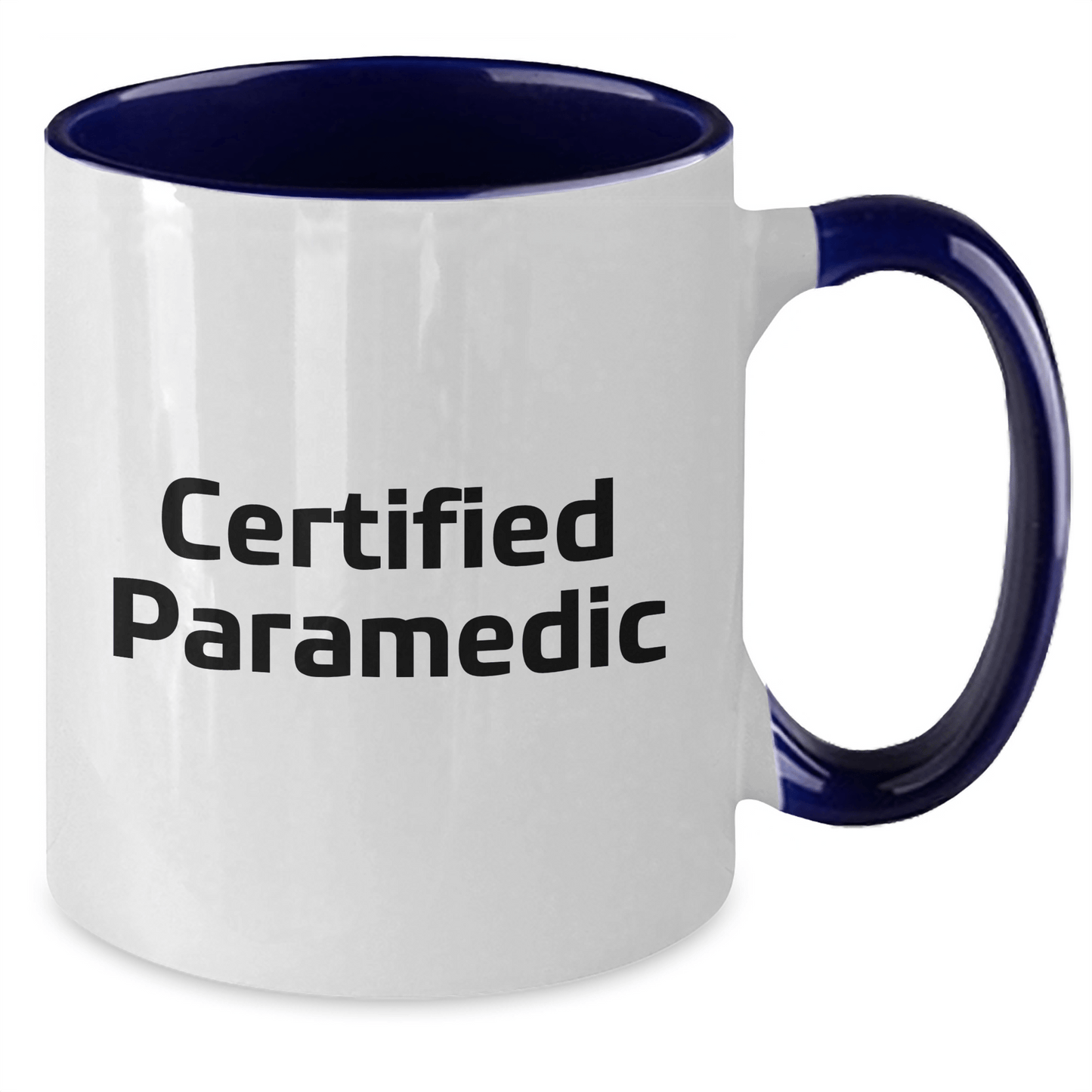 Certified Rescue Worker Funny Two Tone Coffee Mug Gifts from Family, Gifts for Rescue Workers, Father's Day Unique - Victory Thru Vision