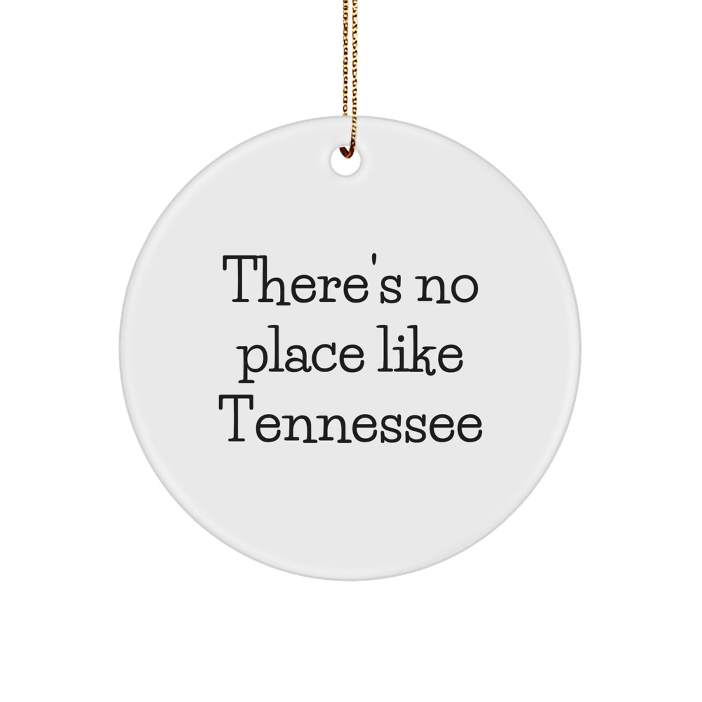 Funny Tennessee Gifts from Friends and Family for Christmas Unique Circle Ornaments - Image 1