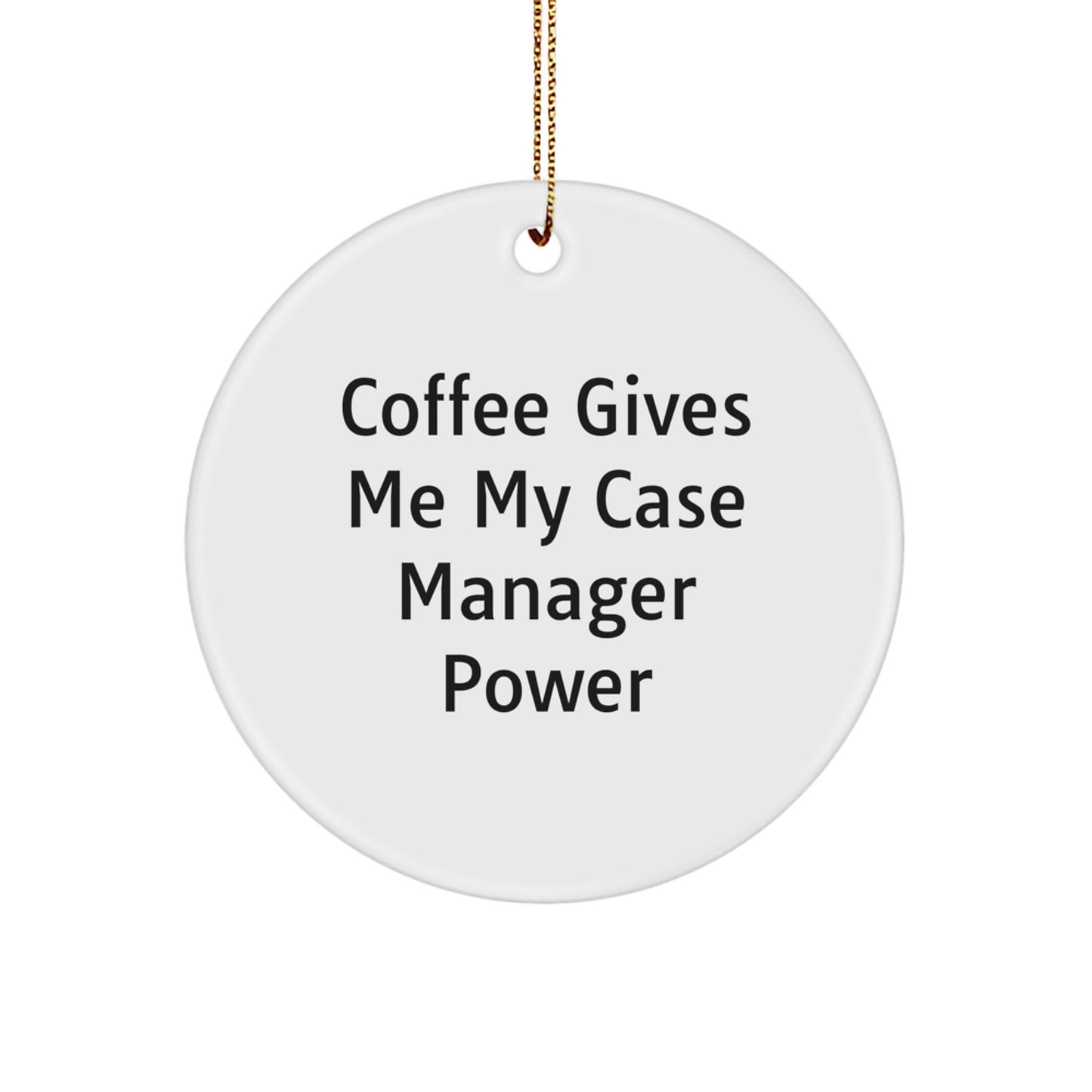 Funny Case Manager Gifts from Friends Circle Ornament Christmas Unique Finds - Image 1